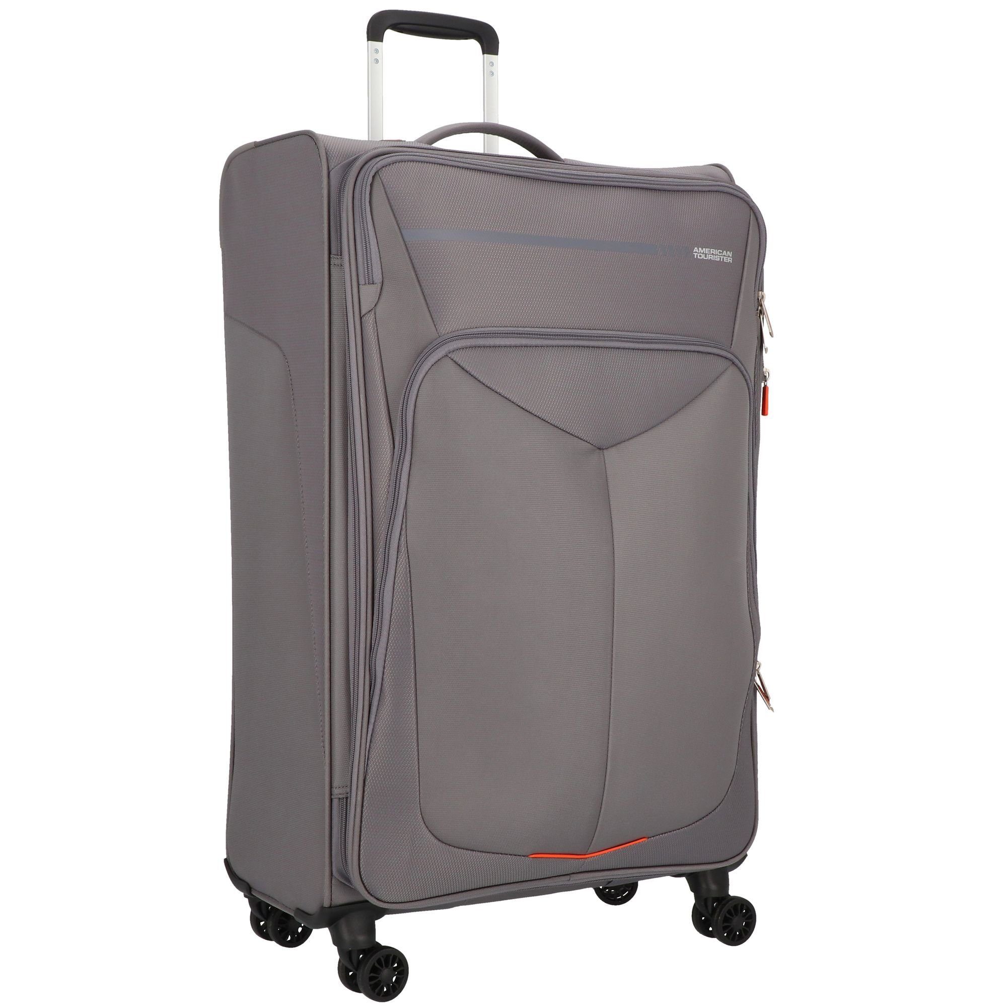 Rollen, Tourister® American grey Summerfunk, Weichgepäck-Trolley 4 Polyester titanium