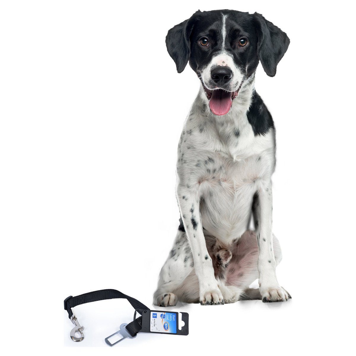 DUVO+ Autohundegeschirr Sicherheitsgurt kurz schwarz