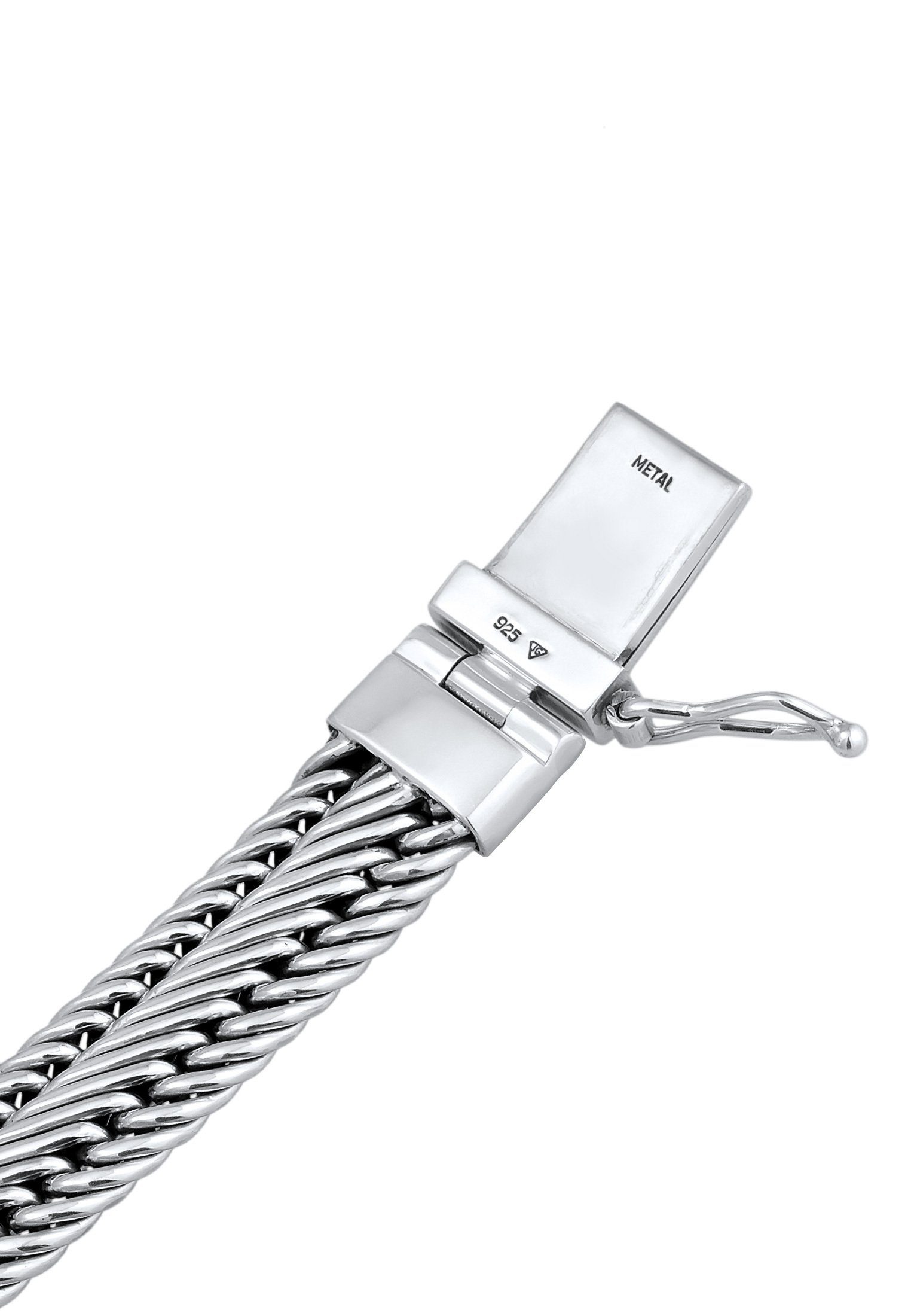 Kuzzoi Silberarmband Herren Gliederarmband Geflochten 925 Silber – Bild 3 von 5