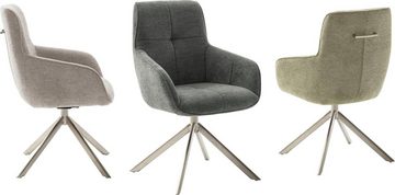 MCA furniture 4-Fußstuhl Xativa (2 St), 180°drehbar mit Nivellierung, Komfortsitzhöhe 49 cm
