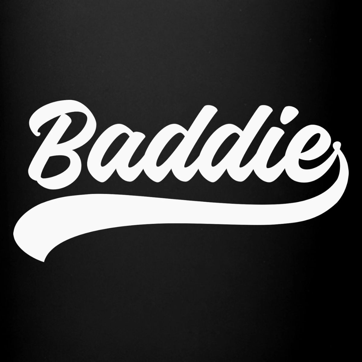 Spreadshirt Tasse Baddie Statement Trash TV Meme Tasse Einfarbig, Keramik