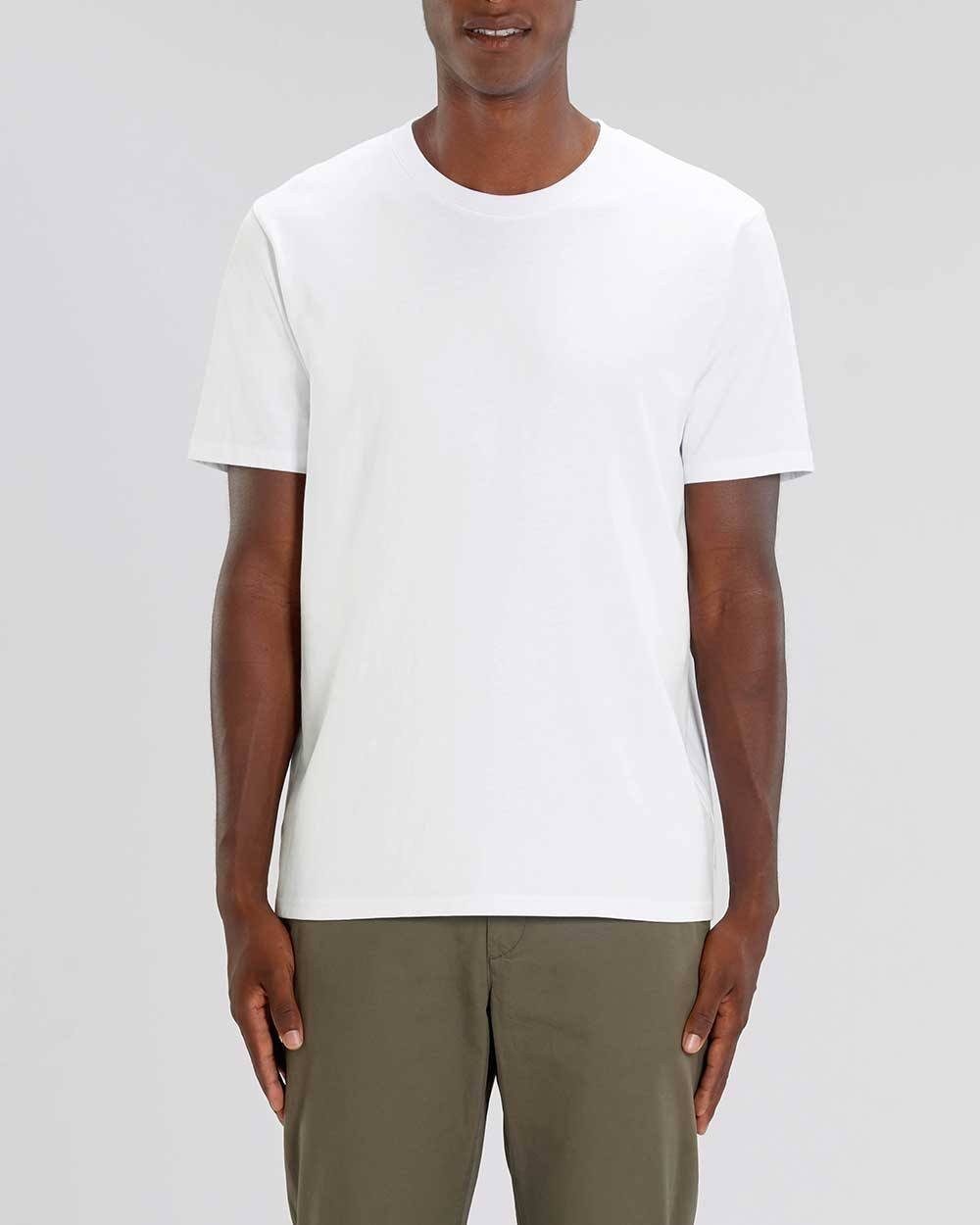 T-Shirt Pack, Männer Bio-Baumwolle, T-Shirt 2er Weiß schwere Basic, 220g/m² YTWOO