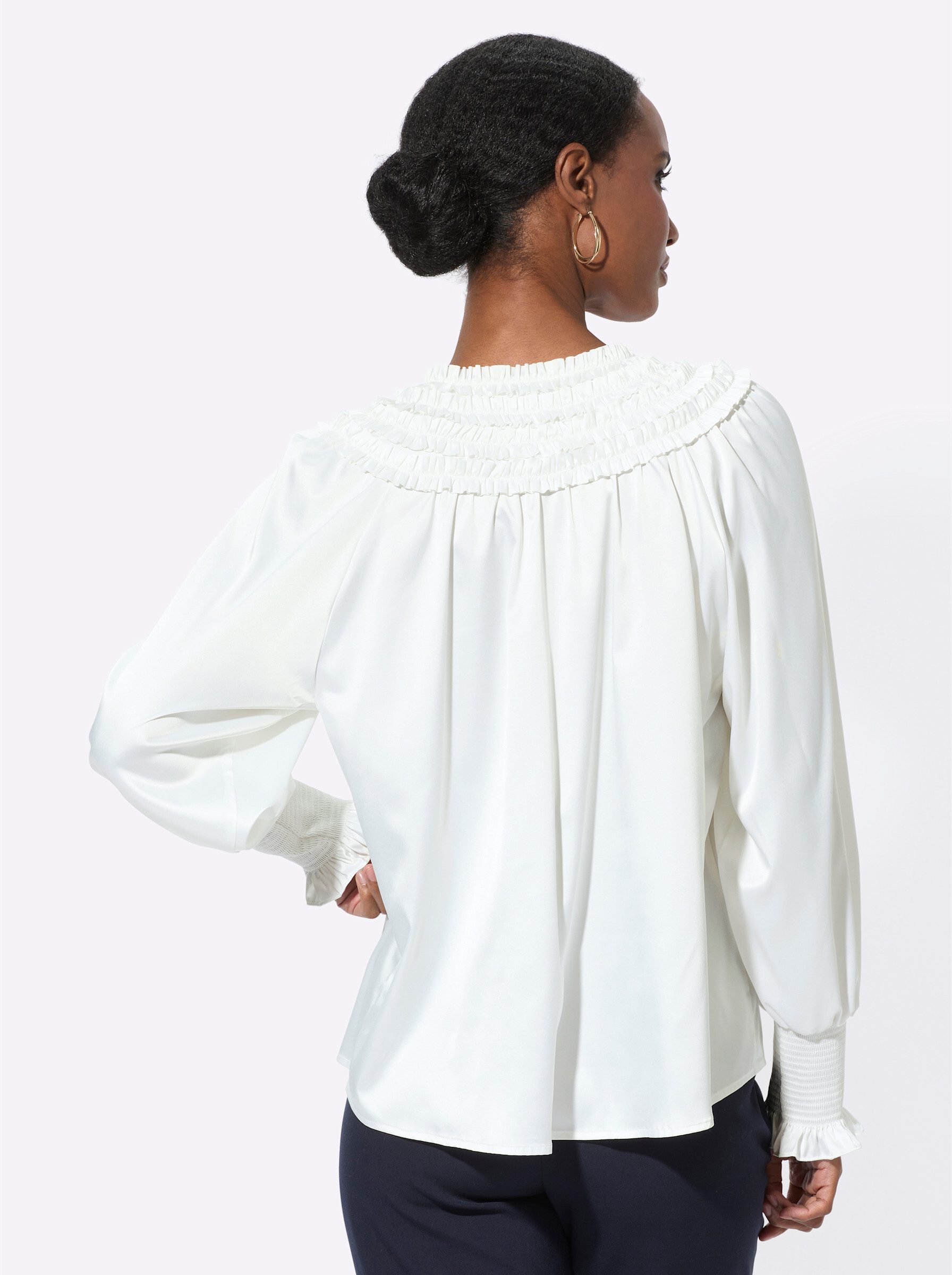 creation L Klassische Bluse Satinbluse . günstig online kaufen