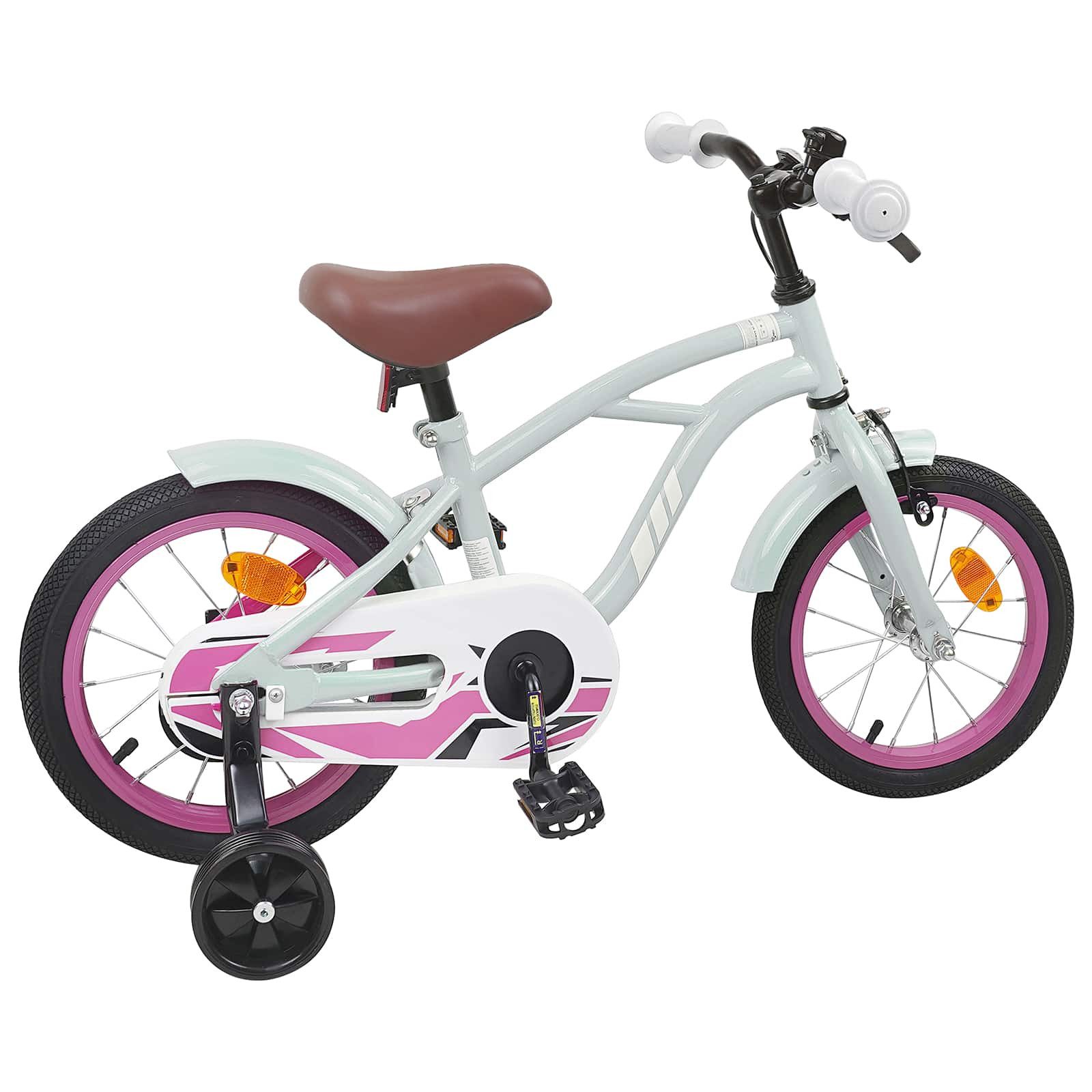 vidaXL Kinderfahrrad 90 x 49 x 67,5 cm Kinderfahrrad 12 Zoll für 2-4 Jahre alt Hellgrün Stü