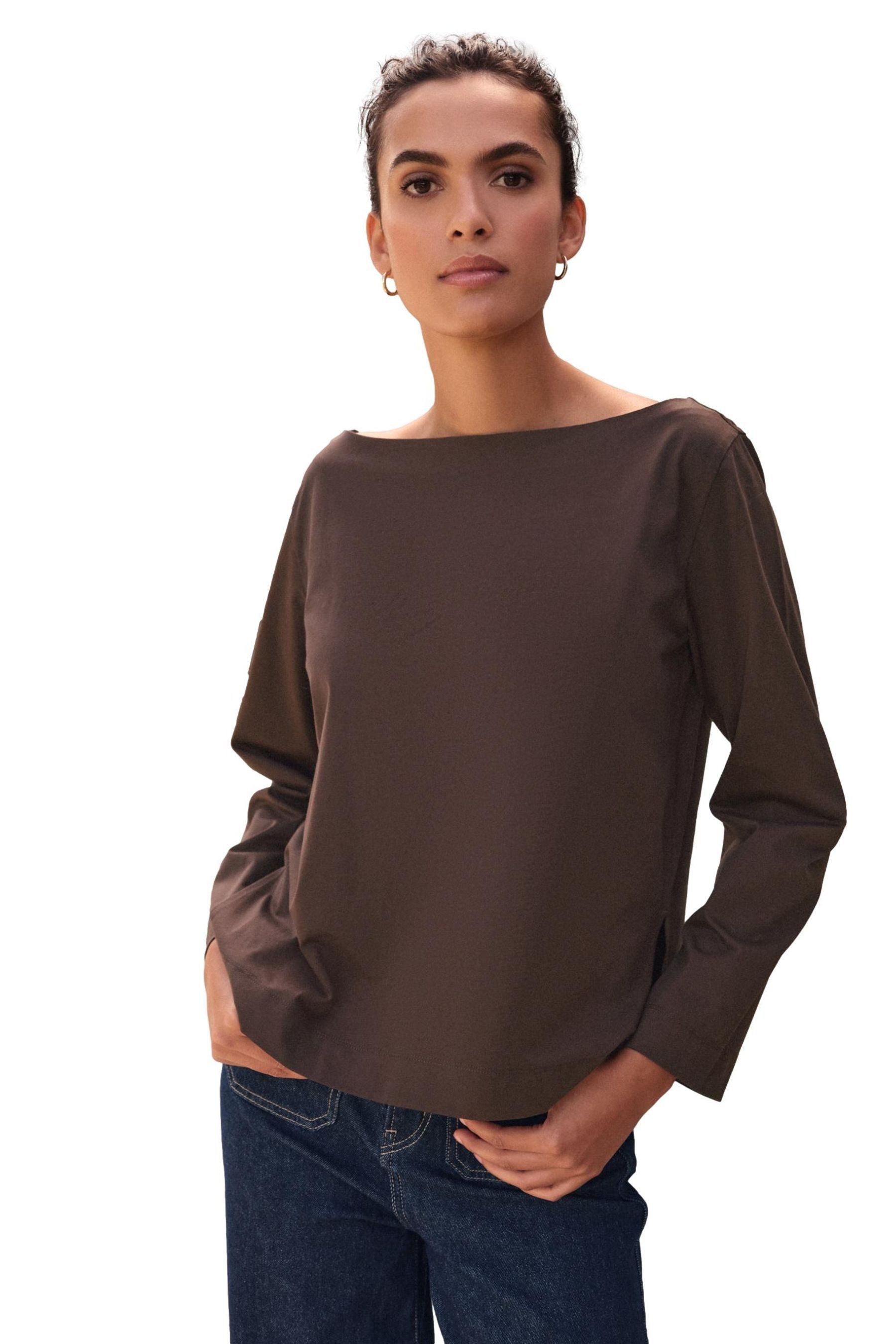 Next Langarmshirt N. Premium Langarmshirt mit Rundhalsausschnitt (1-tlg) günstig online kaufen