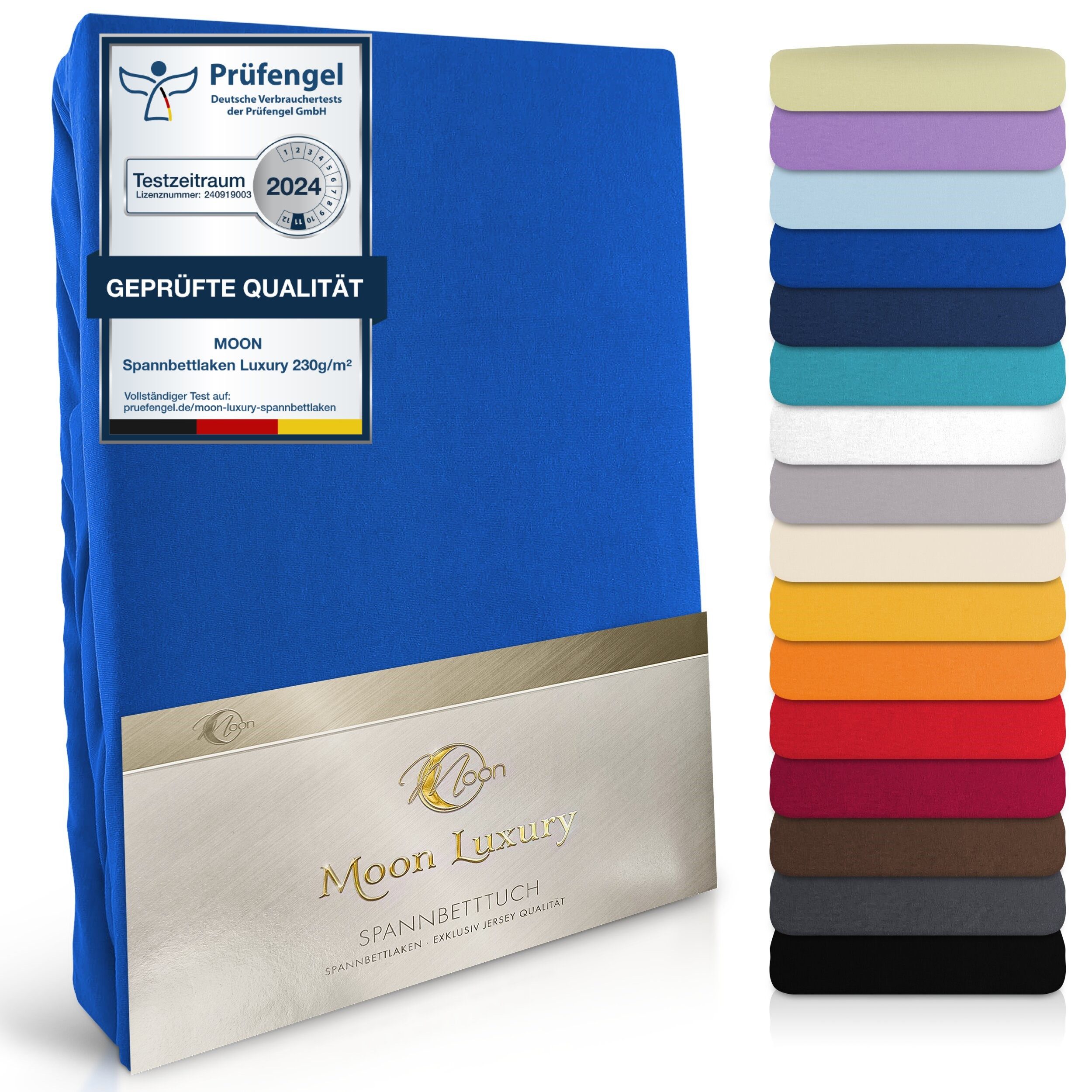 MOON Heimtextilien Spannbettlaken MOON-Luxury Spannbettlaken Jersey günstig online kaufen