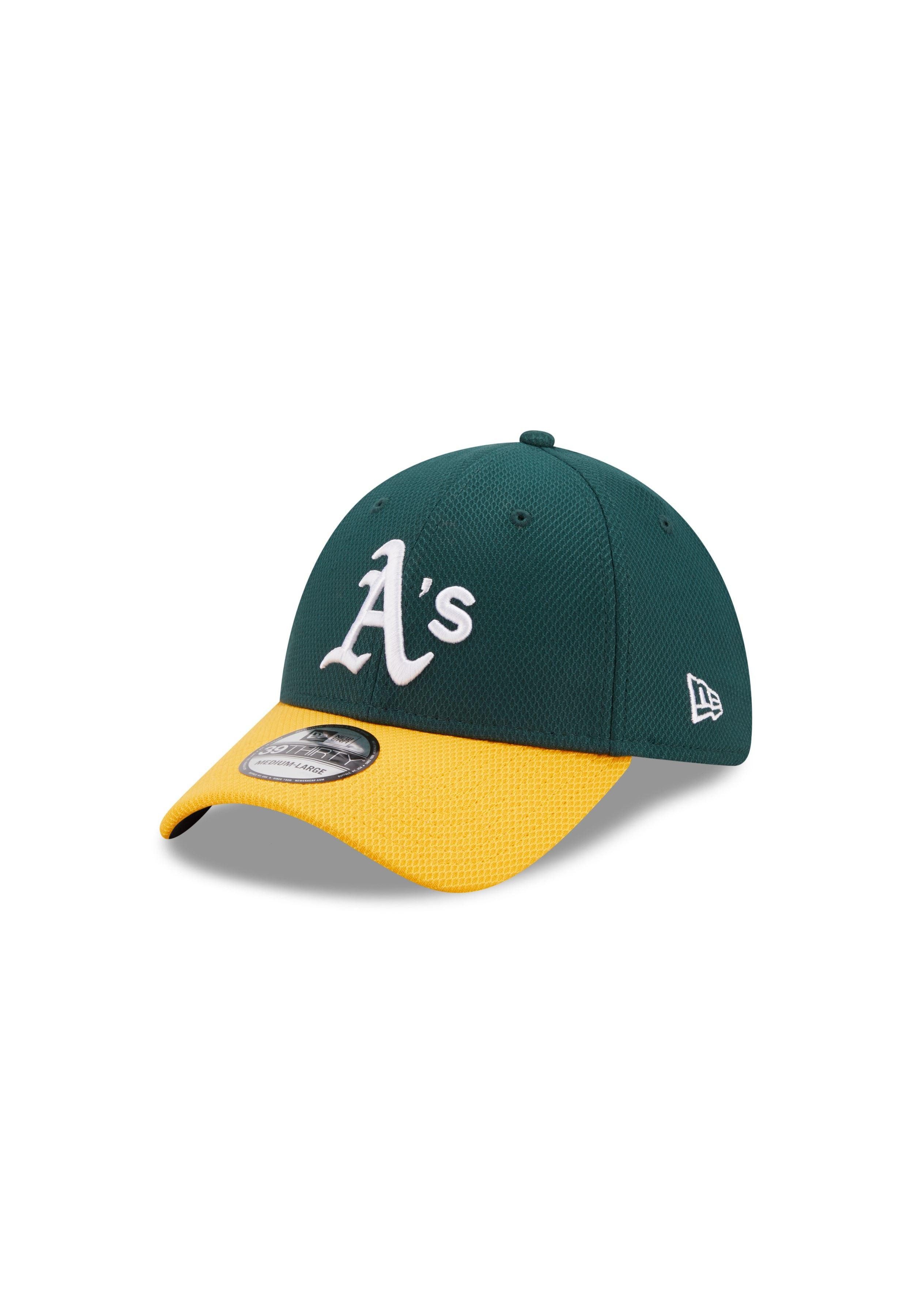 New Era Flex Cap Oakland Athletics MLB Diamond Era Darkgreen 39Thirty Stretch Cap New (1-St)