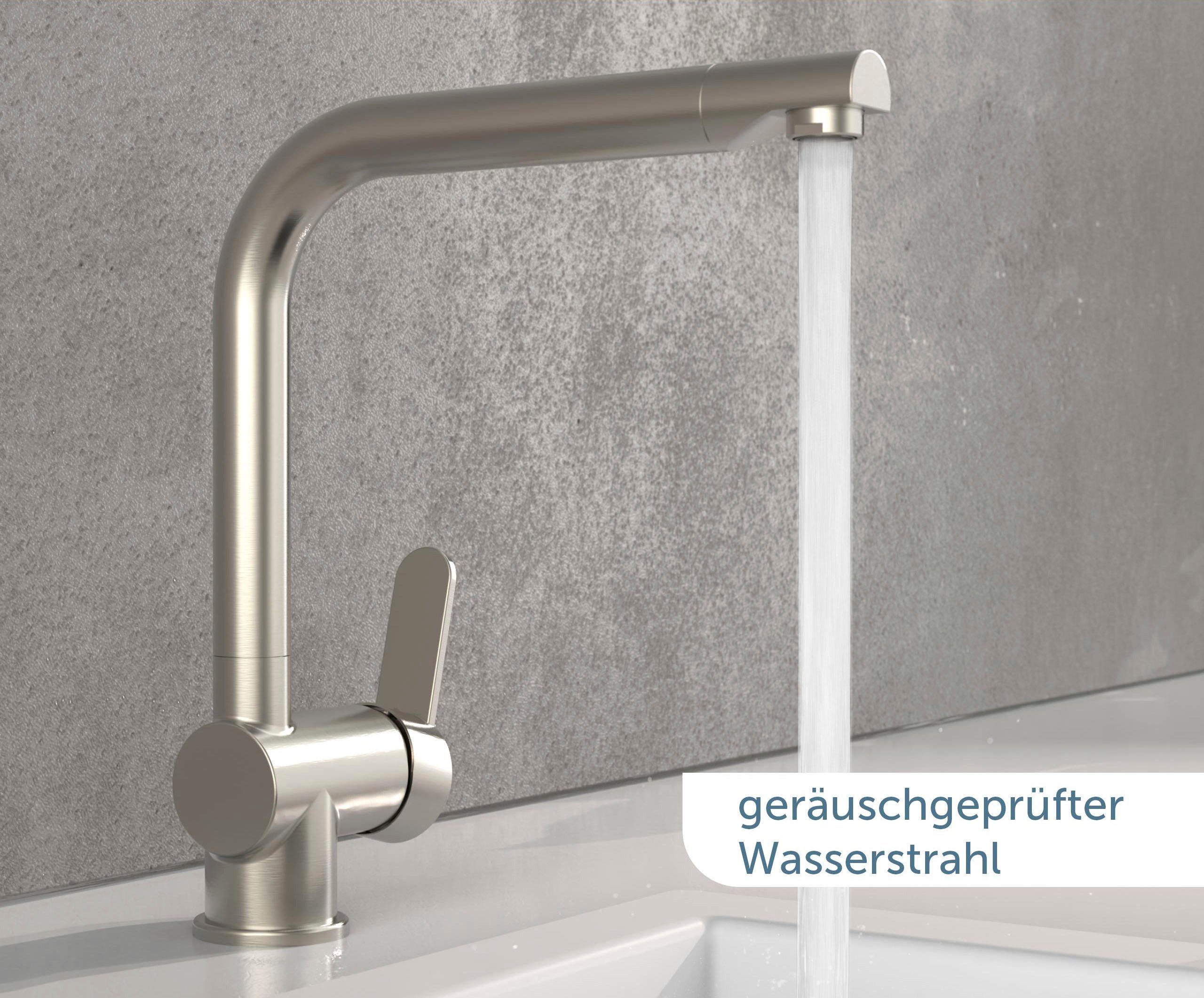 Schütte Spültischarmatur RIO Schütte Wasserhahn mit Energiesparfunktion, 360° schwenkbare Mischbatterie – Bild 5 von 5