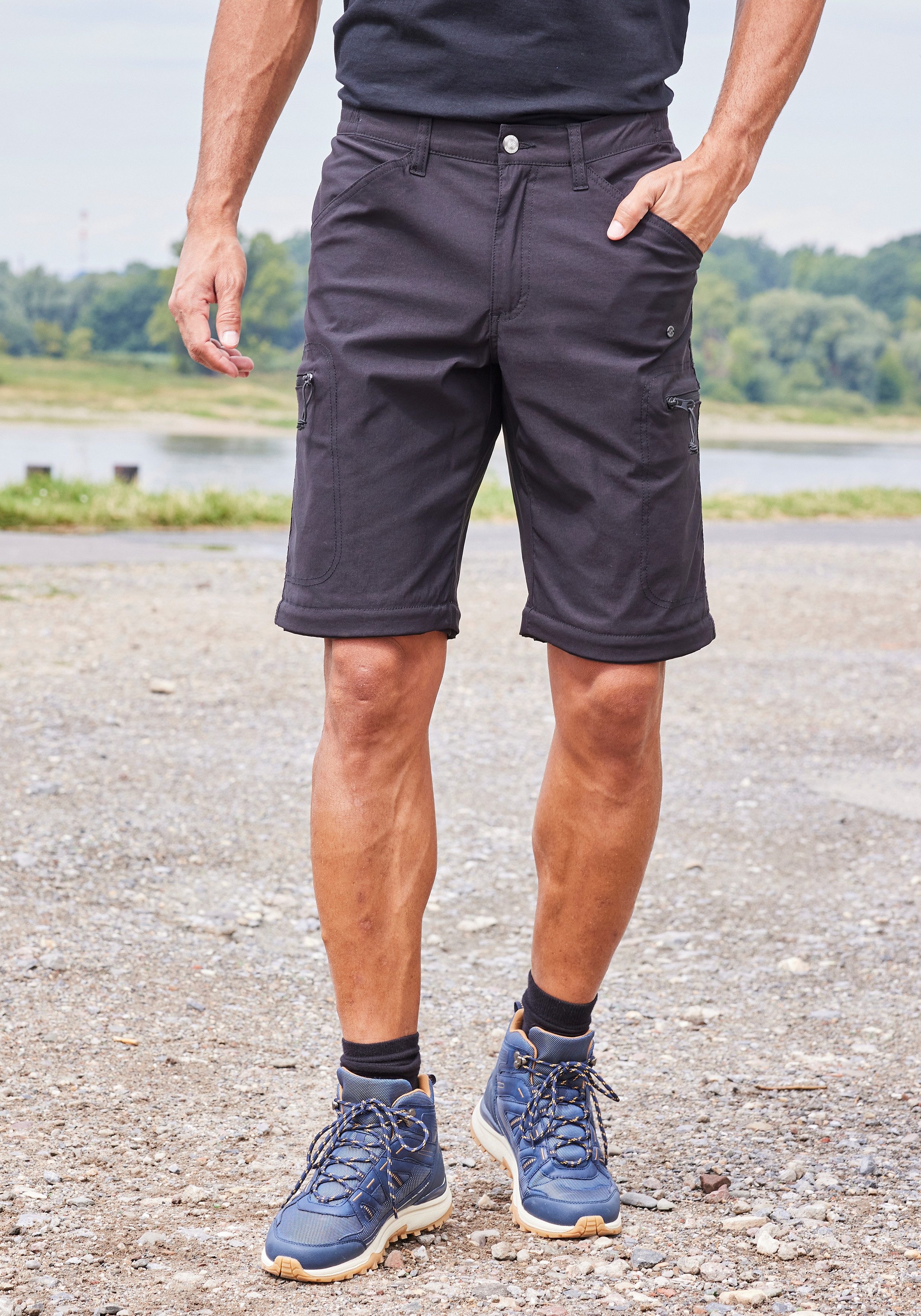 John Devin Trekkinghose Wanderhose mit Zipp- Off Beinen
