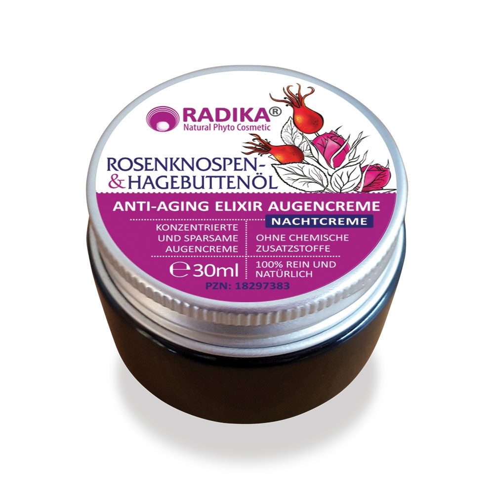 BIOHERBA R Pflege-Set Anti-Aging Augencreme mit Rosenknospen- & Hagebuttenöl 30ml