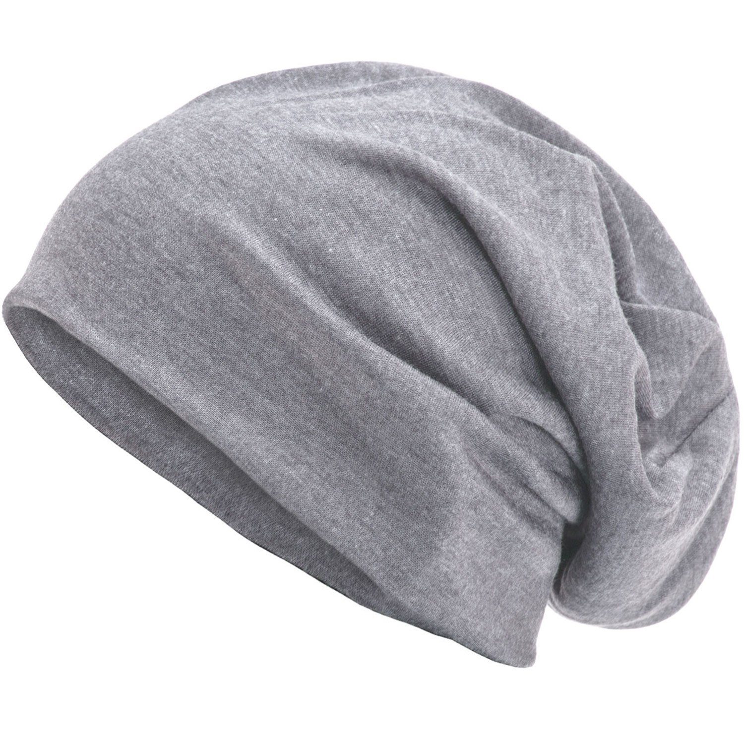 style3 Beanie (1-St) Mütze Damen Herren Haube Sommer Herbst XXL Chemo Schlafmütze Cap