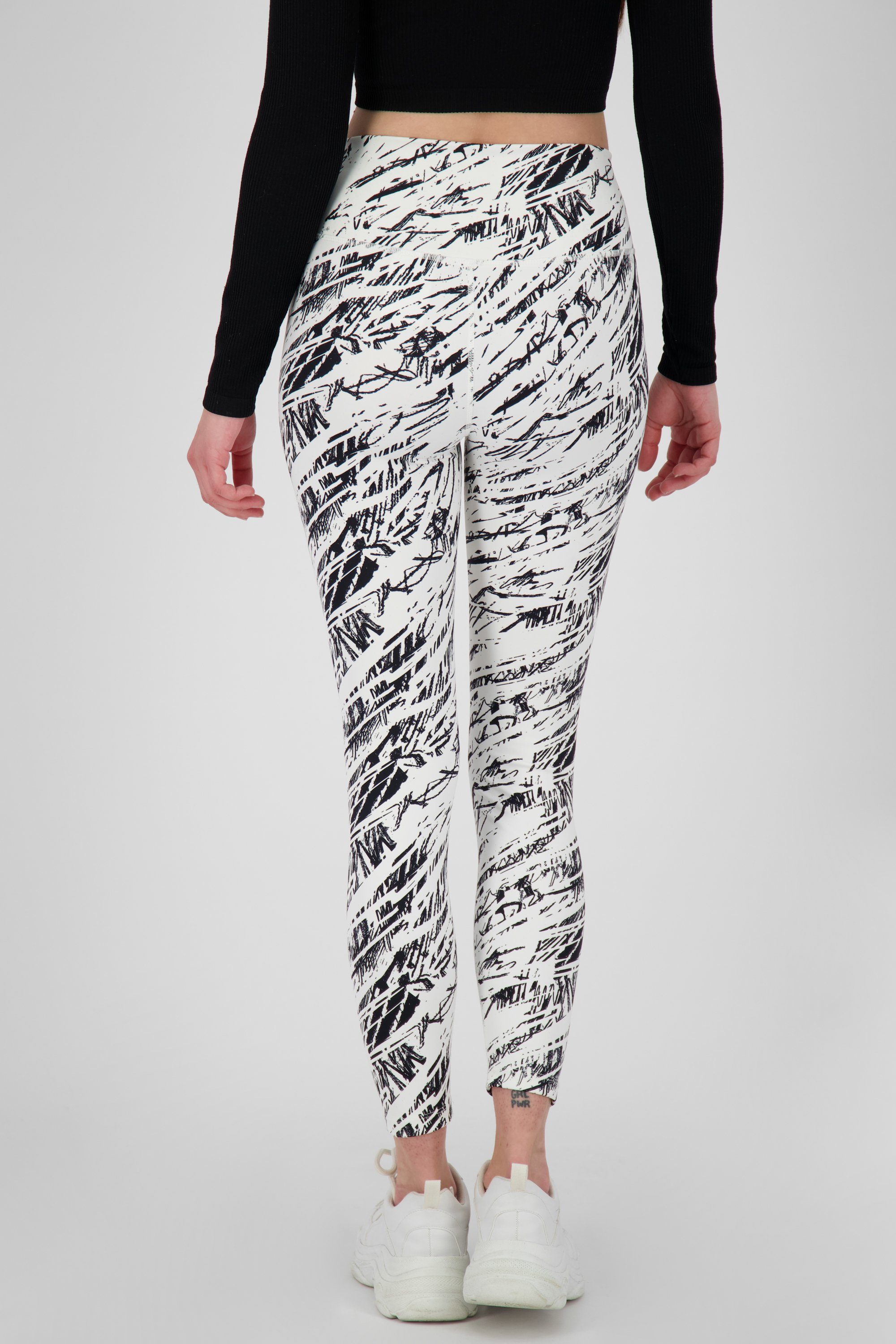 Leggings Hose Kickin AriaAK Alife Freizeithose, & white Leggings Damen