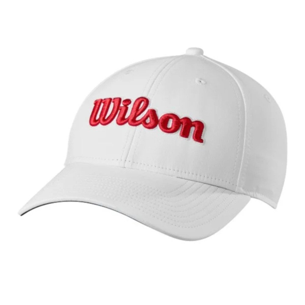 Wilson Baseball Cap Wilson Golf Cap Tour Weiß-Rot Herren One Size