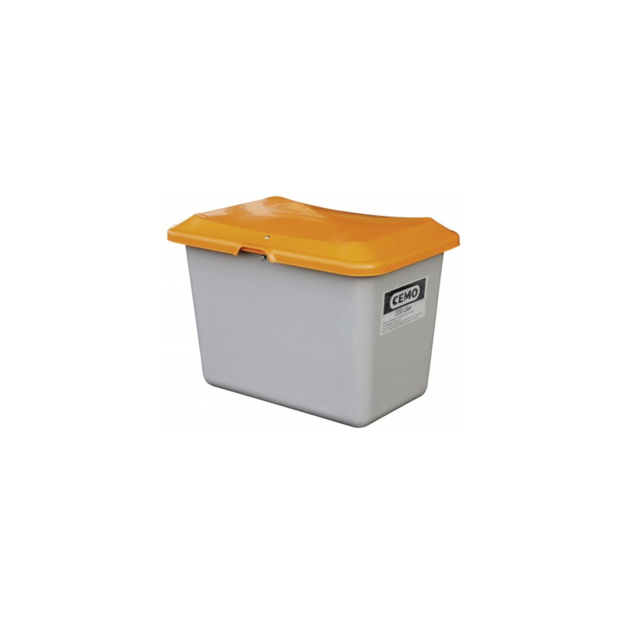 CEMO Aufbewahrungsbox CEMO Streugutbehälter Plus3 200 Liter ohne Entnahme grau/orange