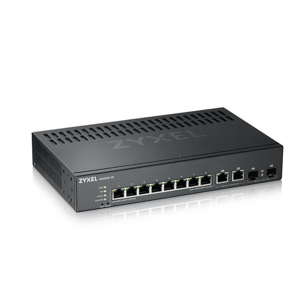 Serverschrank Zyxel 10-Ports GS2220 managed Switch