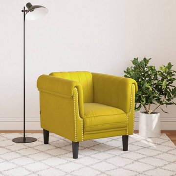 vidaXL Sofa Sessel Gelb Samt