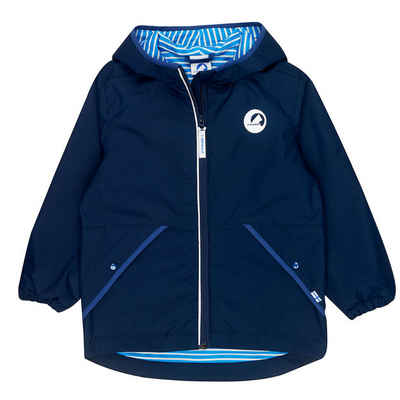 Finkid Regenjacke Finkid Puuskiainen Regenjacke Navy/Denim Zip In Outdoorjacke 100/110