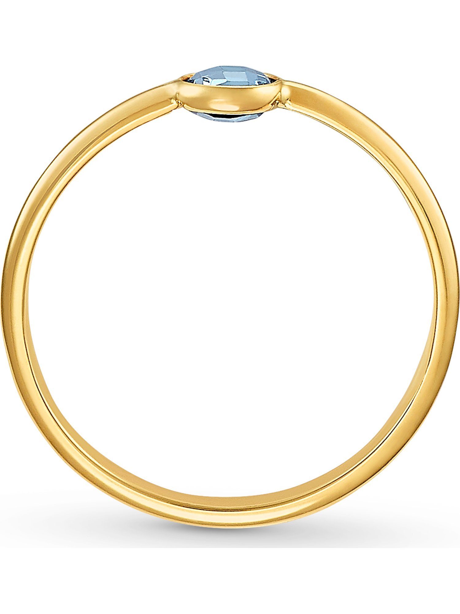 CHRIST Goldring CHRIST Damen-Damenring 375er Gelbgold 1 Topas günstig online kaufen