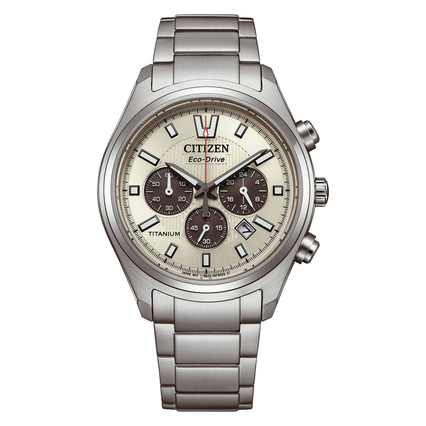 Citizen Chronograph CA4750-51A, Armbanduhr, Solar, Herrenuhr, analog, Big Date, Stoppfunktion