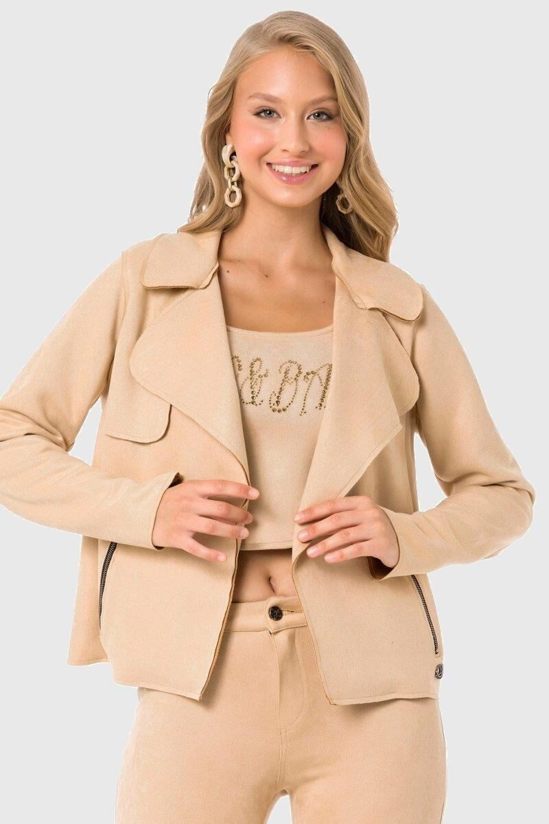 Cipo & Baxx Lederimitatjacke Jacken in Wildleder-Optik günstig online kaufen