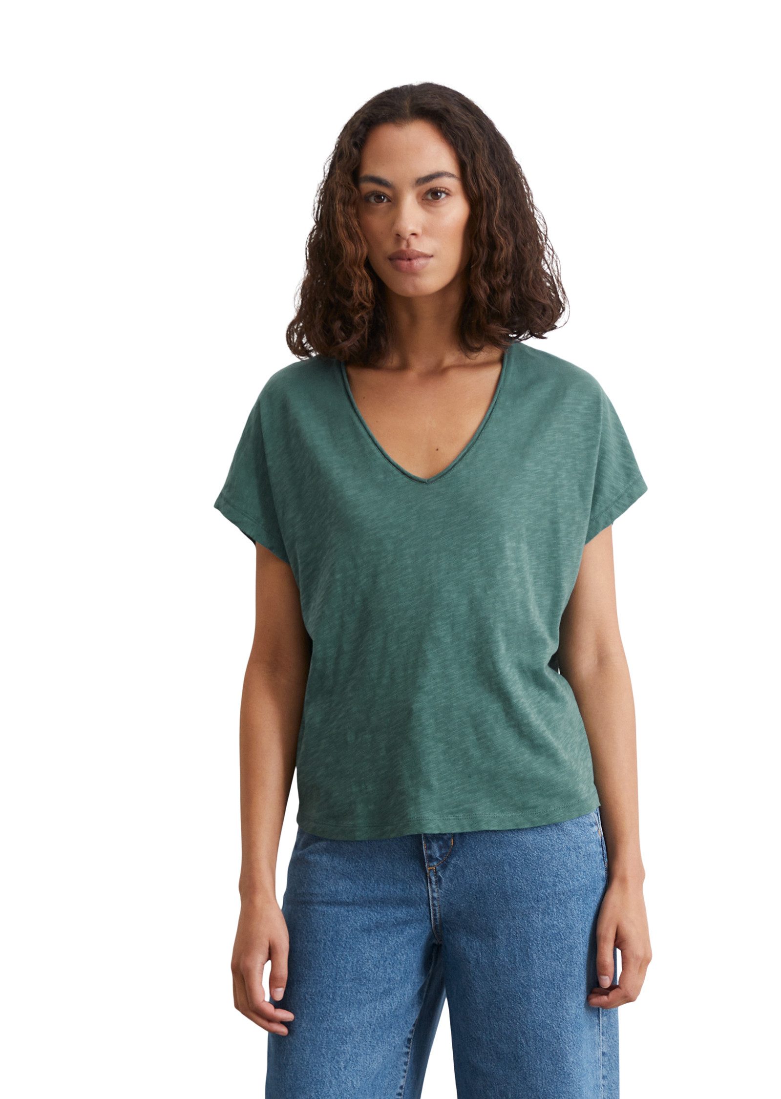 Marc O'Polo T-Shirt mit V-Ausschnitt günstig online kaufen