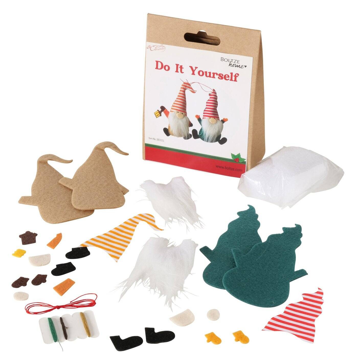 BOLTZE GRUPPE GmbH Weihnachtsfigur (Set, Set), DIY Dekorationsset, 2 Zwerge