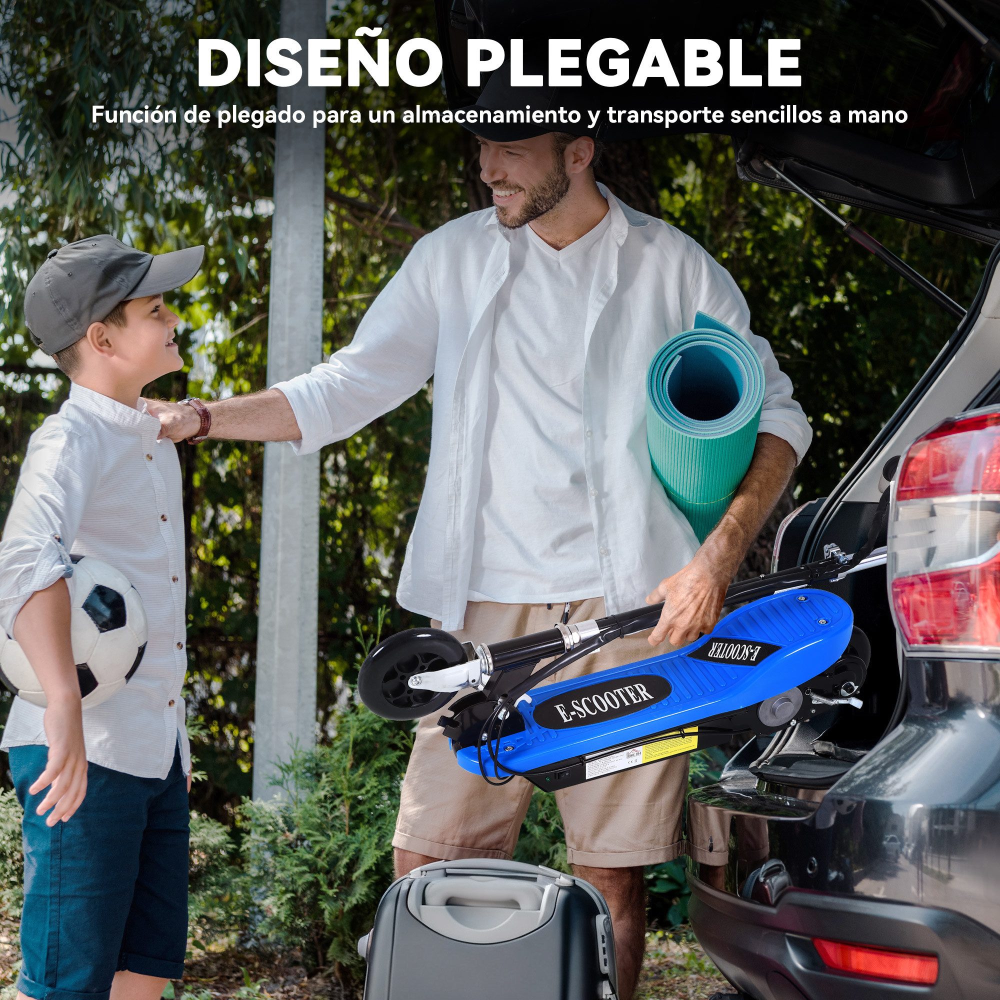 kowdom E-Scooter E-Scooter klappbar, 120 W, 10 km/h, 8-10 km, höhenverstellbar, (E-Scooter, Einzelgerät mit Ladegerät), 120 W Motor, 10 km/h, klappbar, höhenverstellbarer Lenker