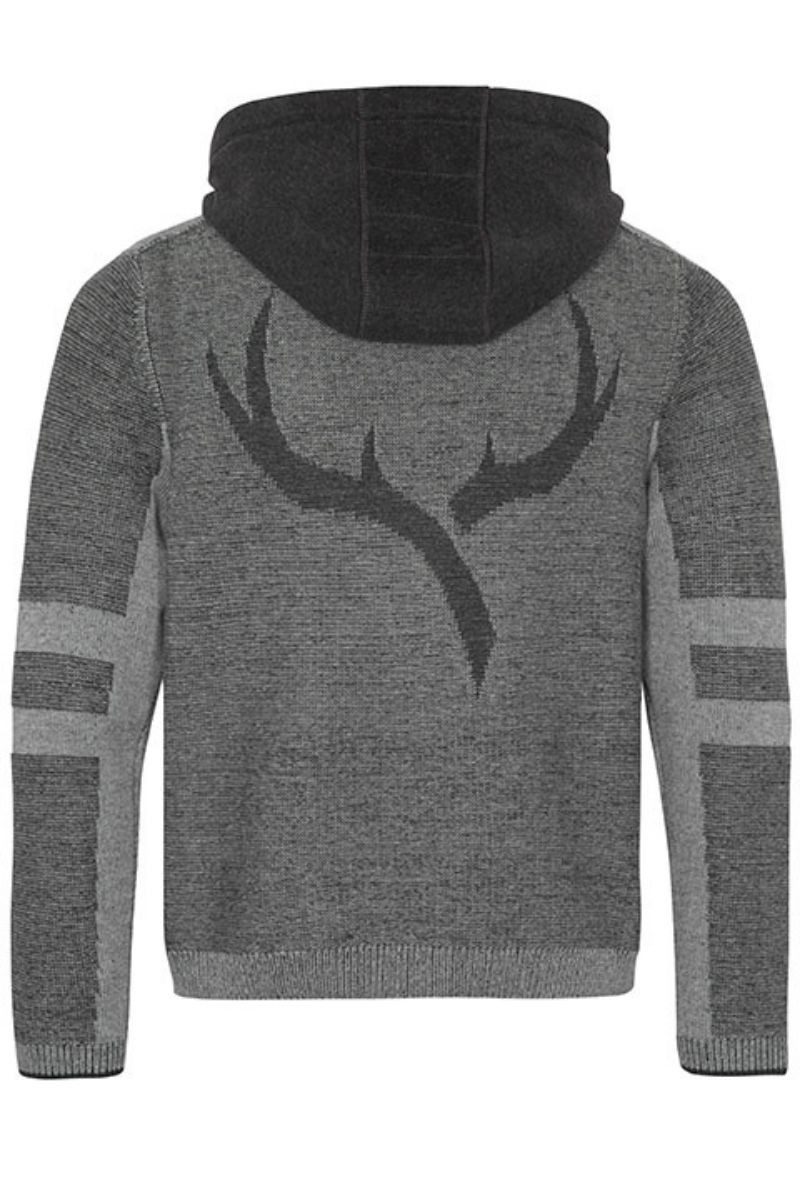 Spieth & Wensky Outdoorjacke Strickjacke Herren - SILVAN - mittelgrau