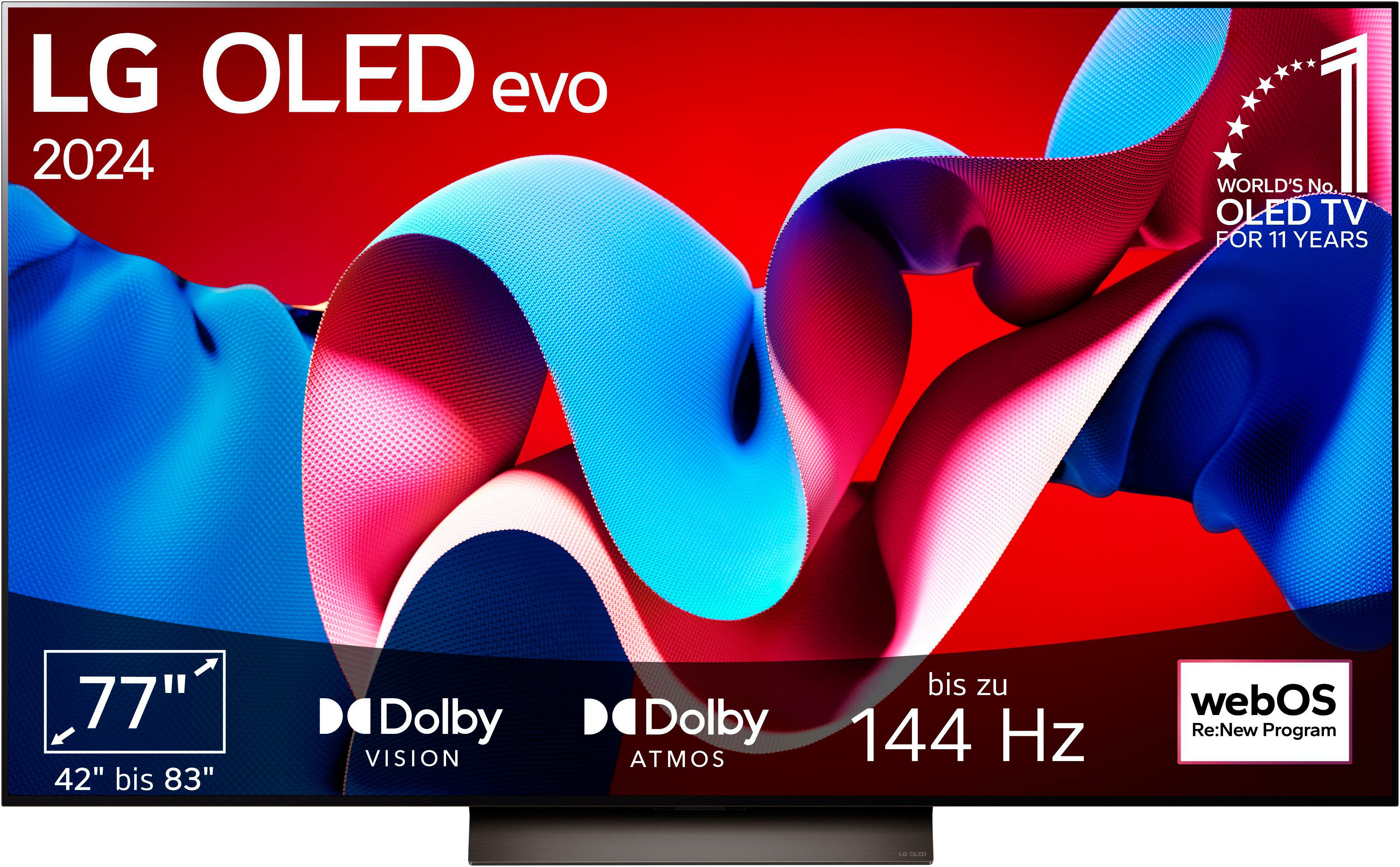 LG OLED77C47LA OLED-Fernseher (195 cm/77 Zoll, 4K Ultra HD, Smart-TV)