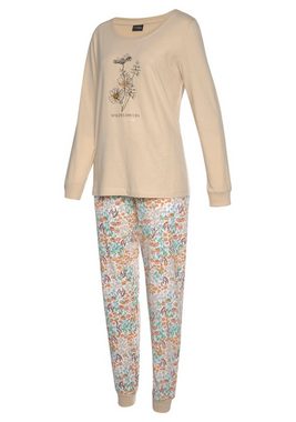 Vivance Dreams Pyjama (4 tlg., 2 Stück) mit Frontdruck