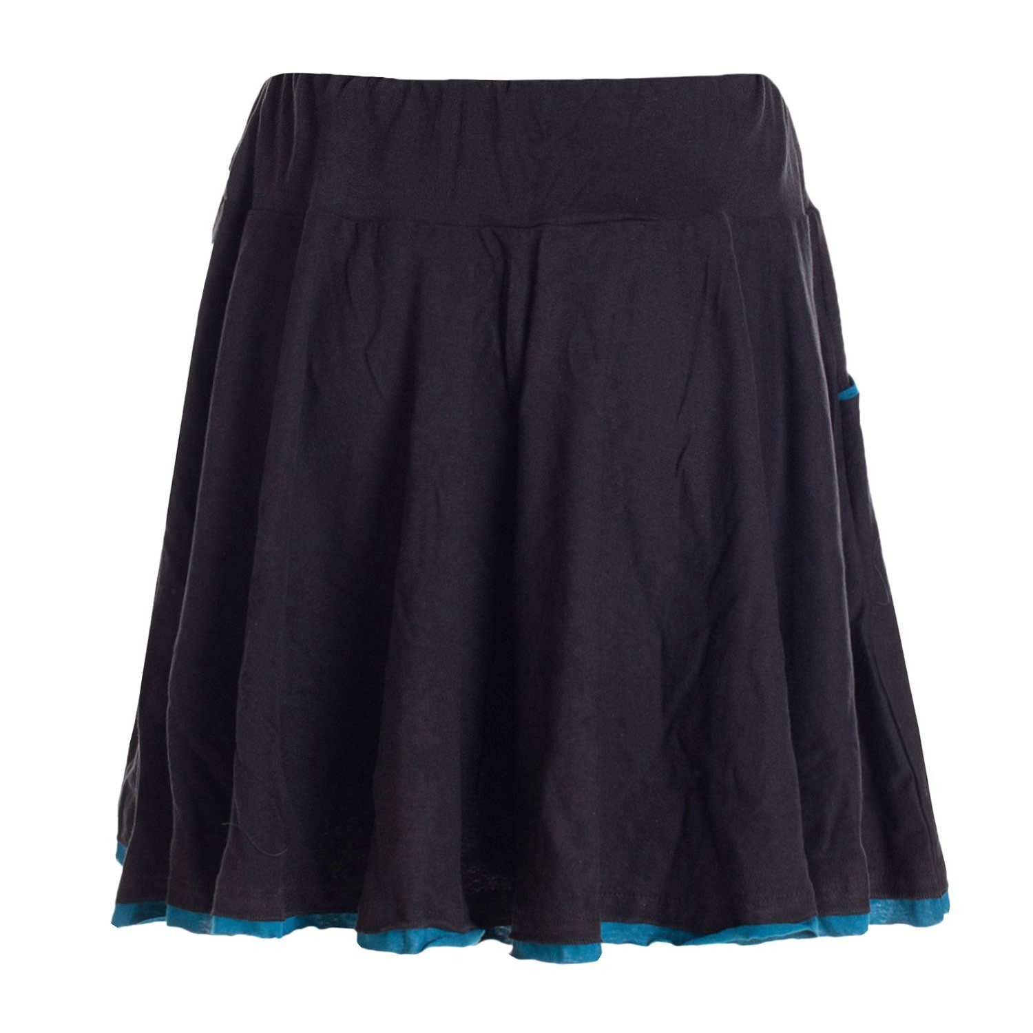 Vishes Minirock Zweifarbiger kurzer Damen-Rock Mini-Rock günstig online kaufen