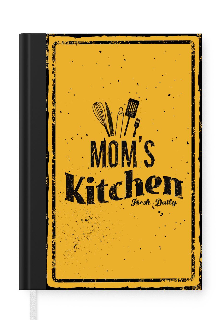 MuchoWow Notizbuch Küche - Mutter - Vintage, Journal, Merkzettel, Tagebuch, Notizheft, A5, 98 Seiten, Haushaltsbuch