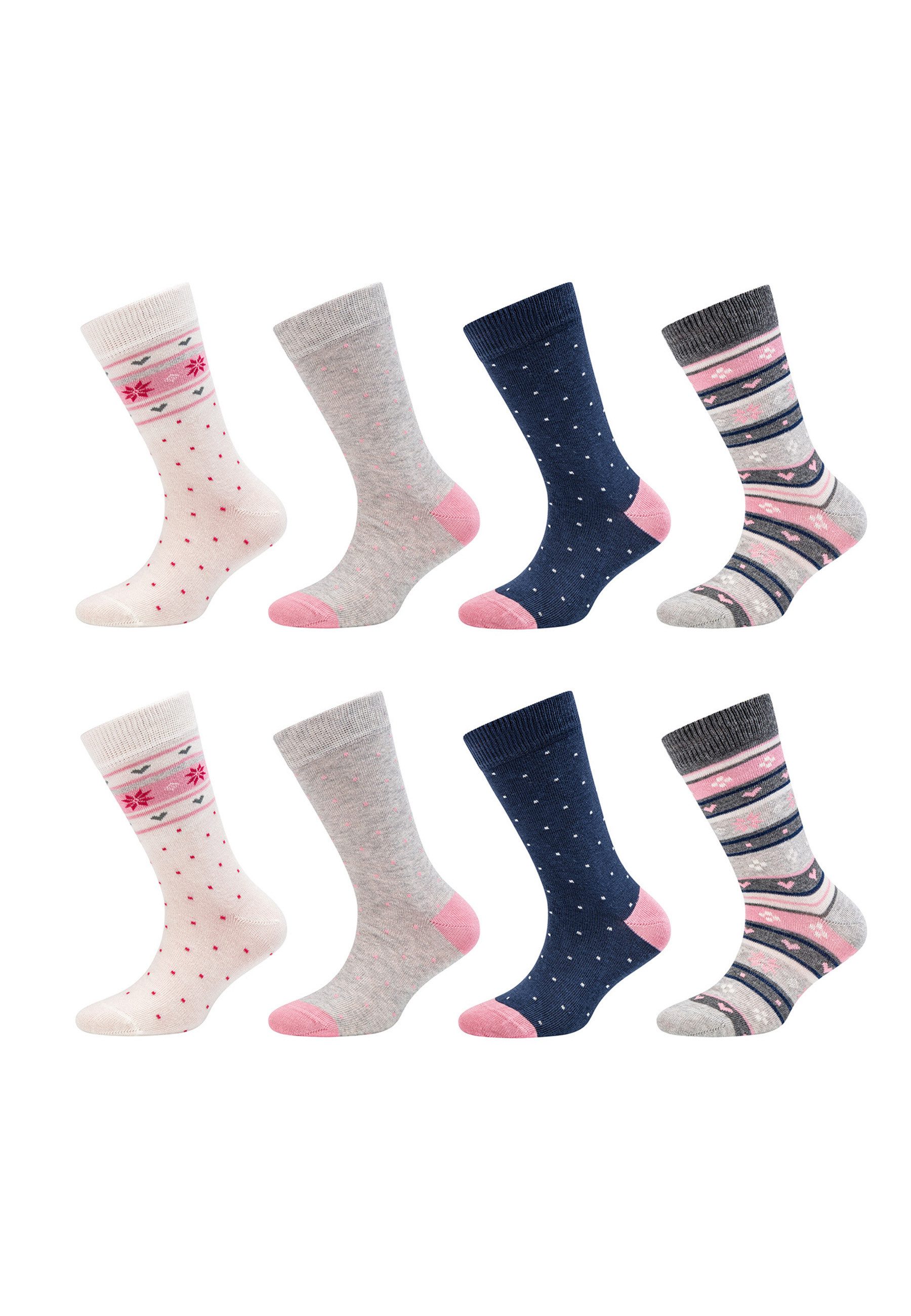 Camano Шкарпетки Kindersocken ca-soft 8er Pack 8er Pack Ohne drückenden Gummibund, Aus OCS zertifizierter Baumwolle