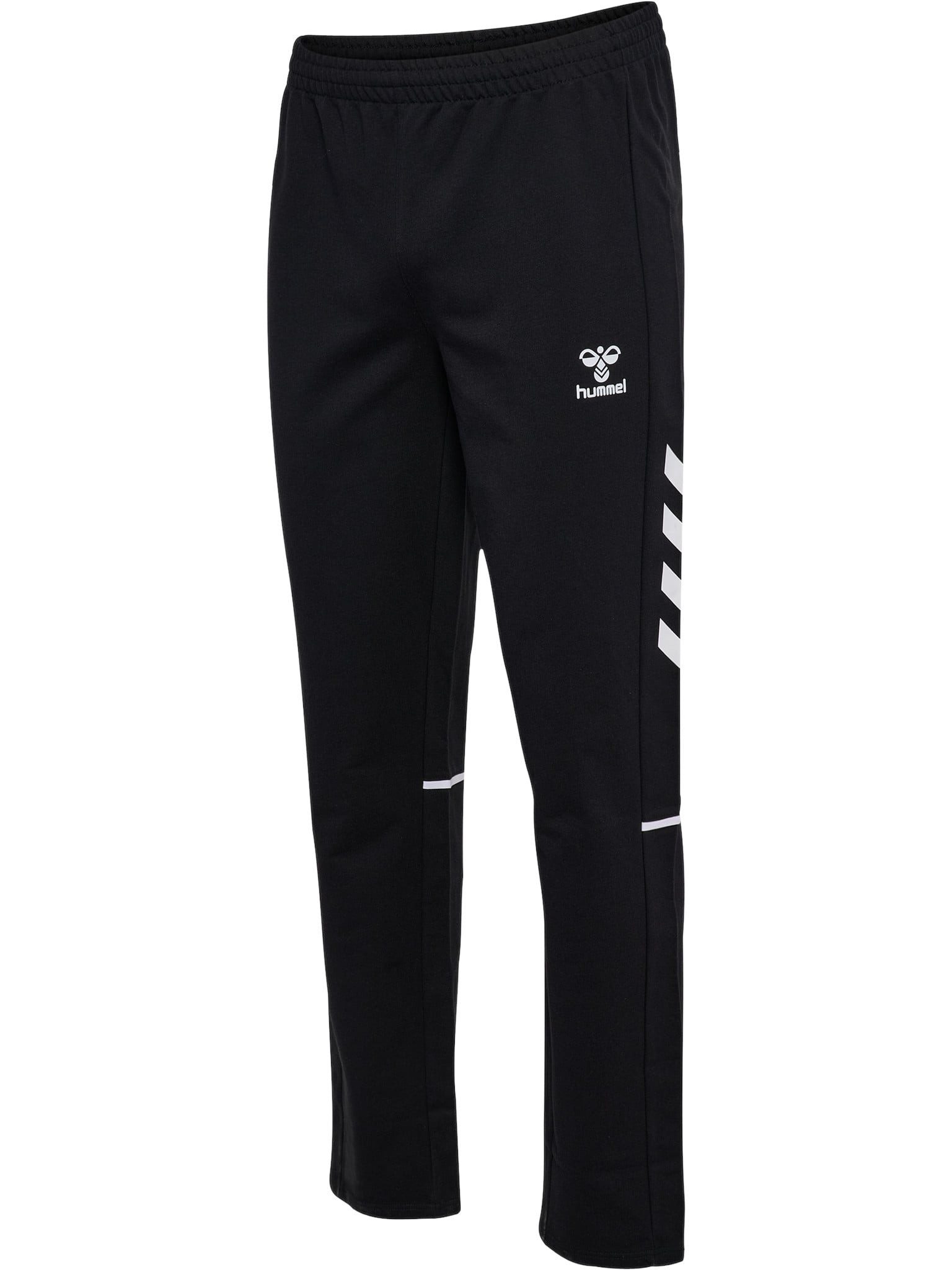 hummel Jogginghose Freizeithose hmlCORE 2.0 Sweat Pants (Baumwollmix) lang schwarz/weiss