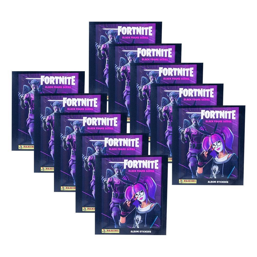 Panini Sammelkarte Fortnite 2 - Black Frame - Sammelsticker - 10 Tüten