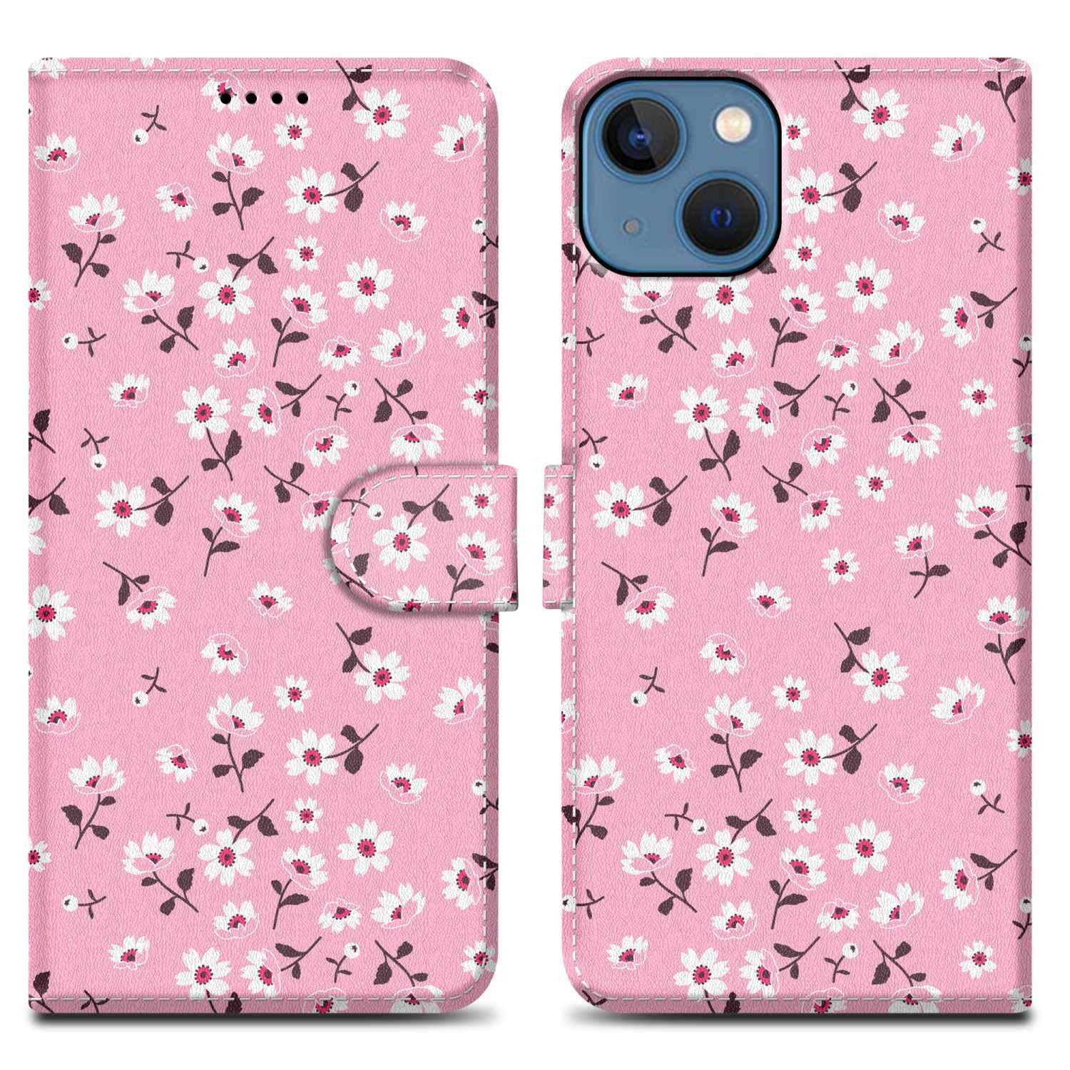 Cadorabo Handyhülle für iPhone 14 Hülle Apple iPhone 14, Handy Schutzhülle - Hülle, Standfunktion, Kartenfach, Magnetverschluss