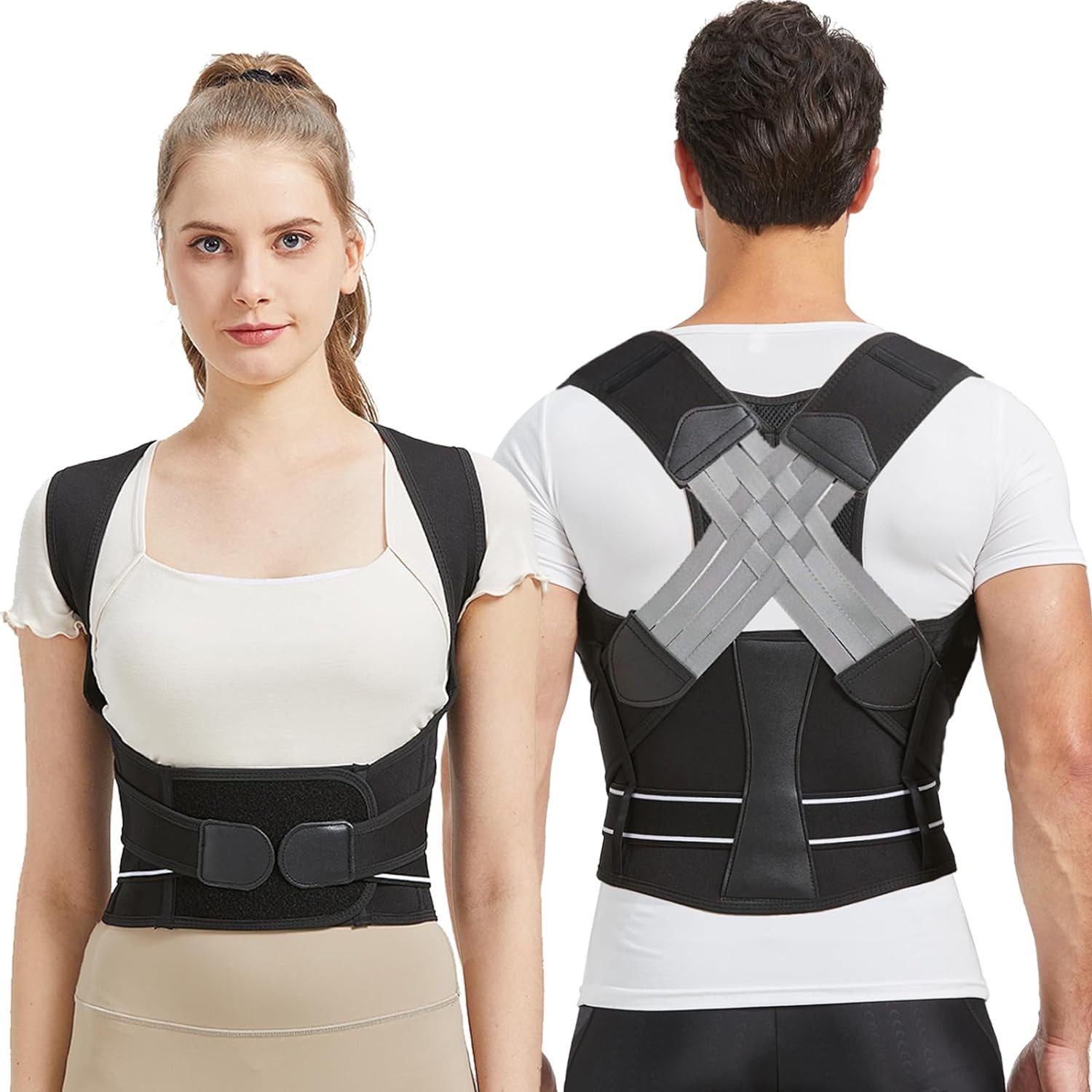 Coonoor Rückenbandage Back Posture Corrector Leichte atmungsaktive Bandage Rückenstütze (1-tlg), Geeignet für Männer und Frauen zur Linderung von Rückenschmerzen