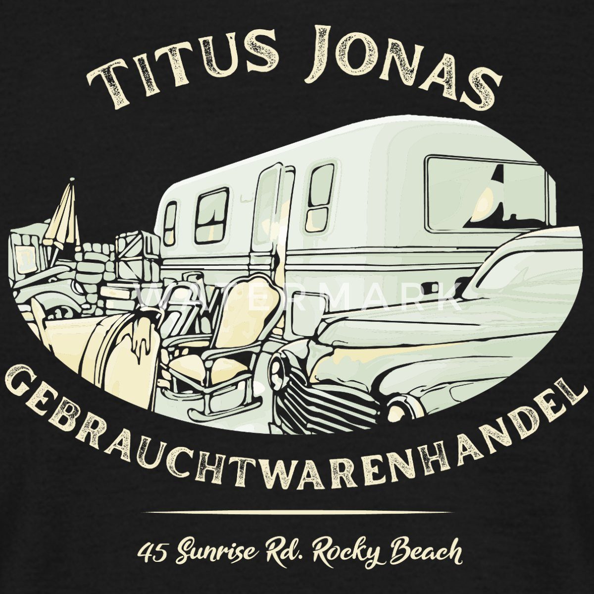 Spreadshirt T-Shirt Die Drei Fragezeichen Titus günstig online kaufen