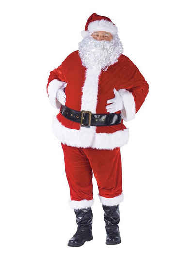 Fun World Kostüm Dicker Weihnachtsmann, Komplettes Kostüm für voluminöse Weihnachtsmänner