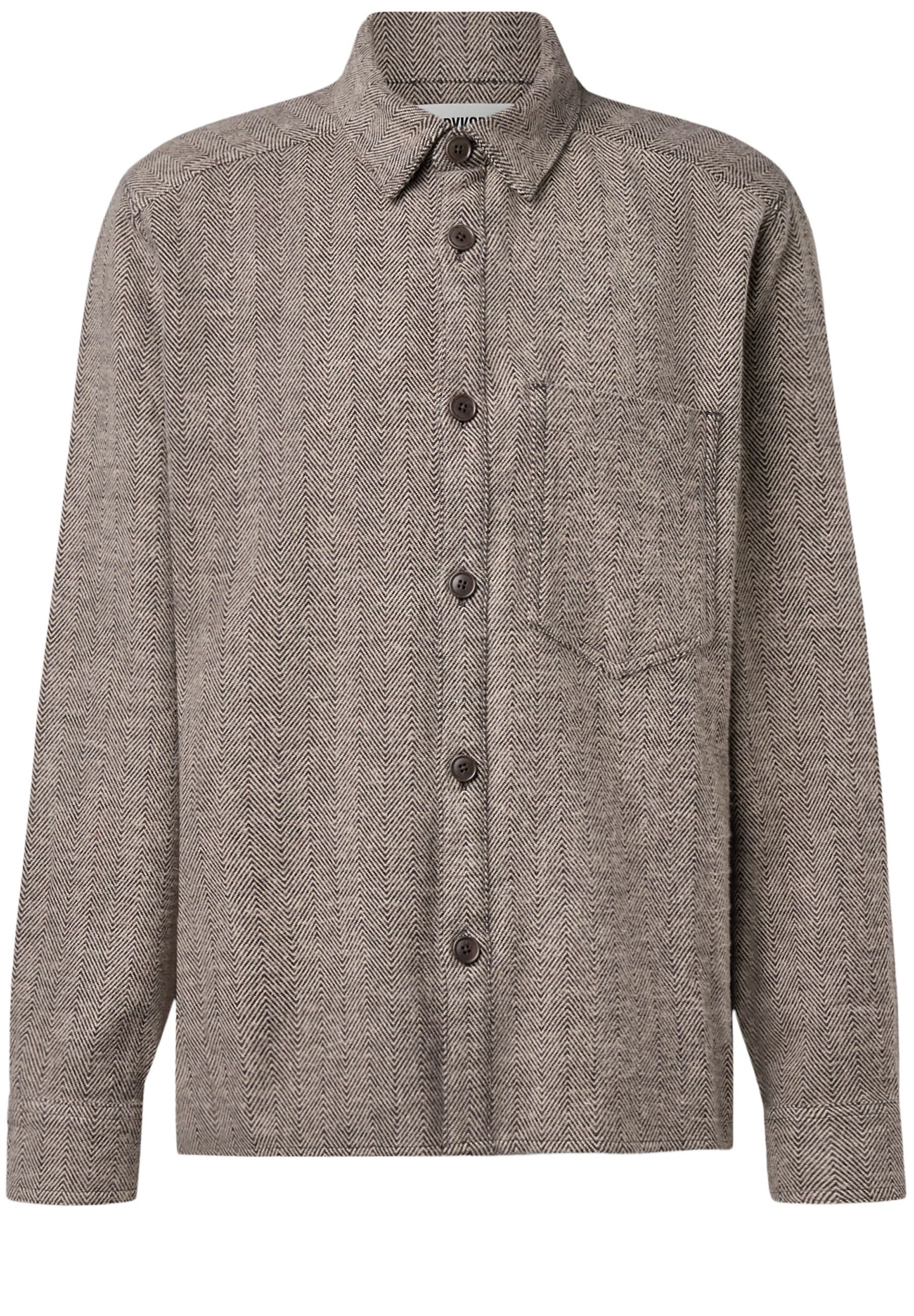 Drykorn Blouson Dieggo mit Fischgrätstruktur (1-St)