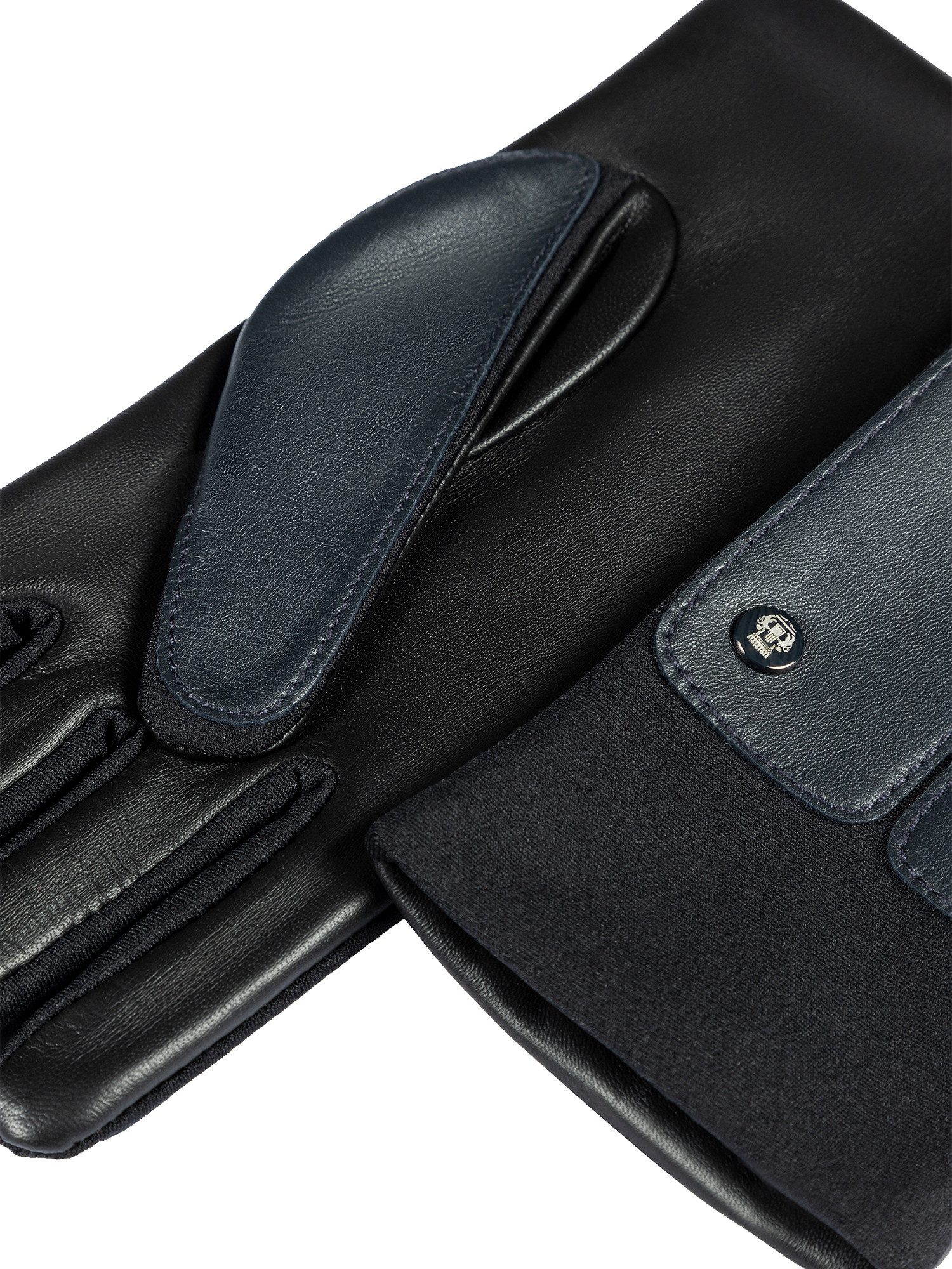 Roeckl Lederhandschuhe STOCKHOLM TOUCH Fingerhandschuhe mit Strickbund und Touch-Funktion