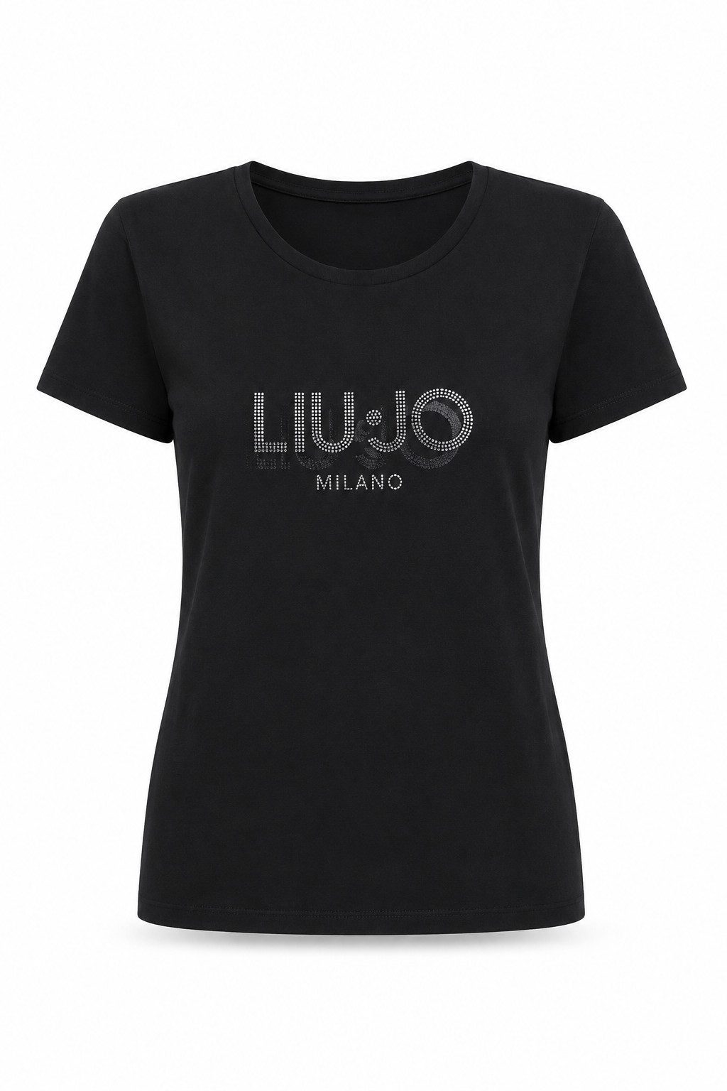 Liu Jo Kurzarmshirt T-Shirt Damen - glitzerndes Shirt - Shirt Damen - schwarz