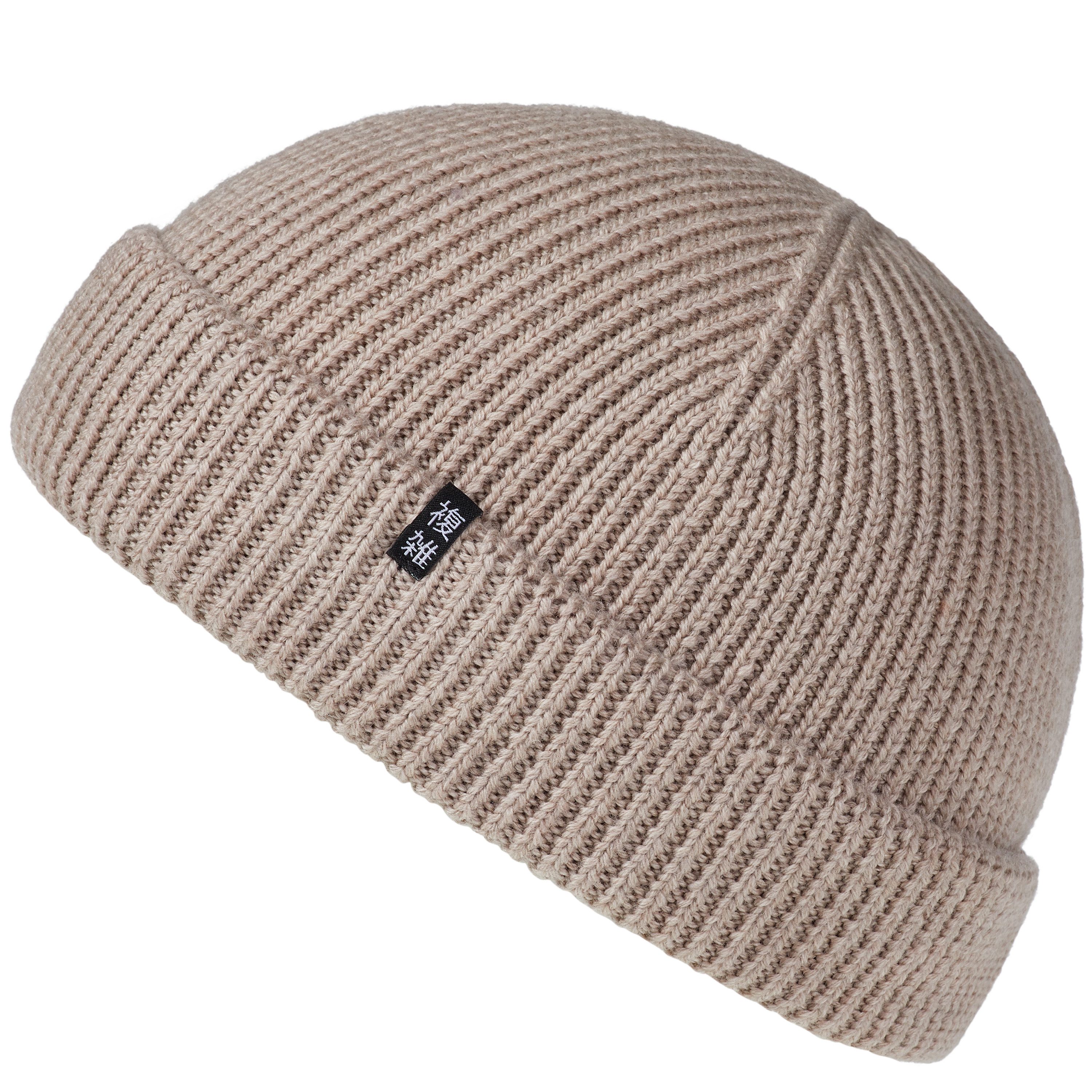 Enter the Complex Beanie - Cho - Fisherman Beanie kurze Fischermütze aus 100% Merino Wolle, Damen und Herren