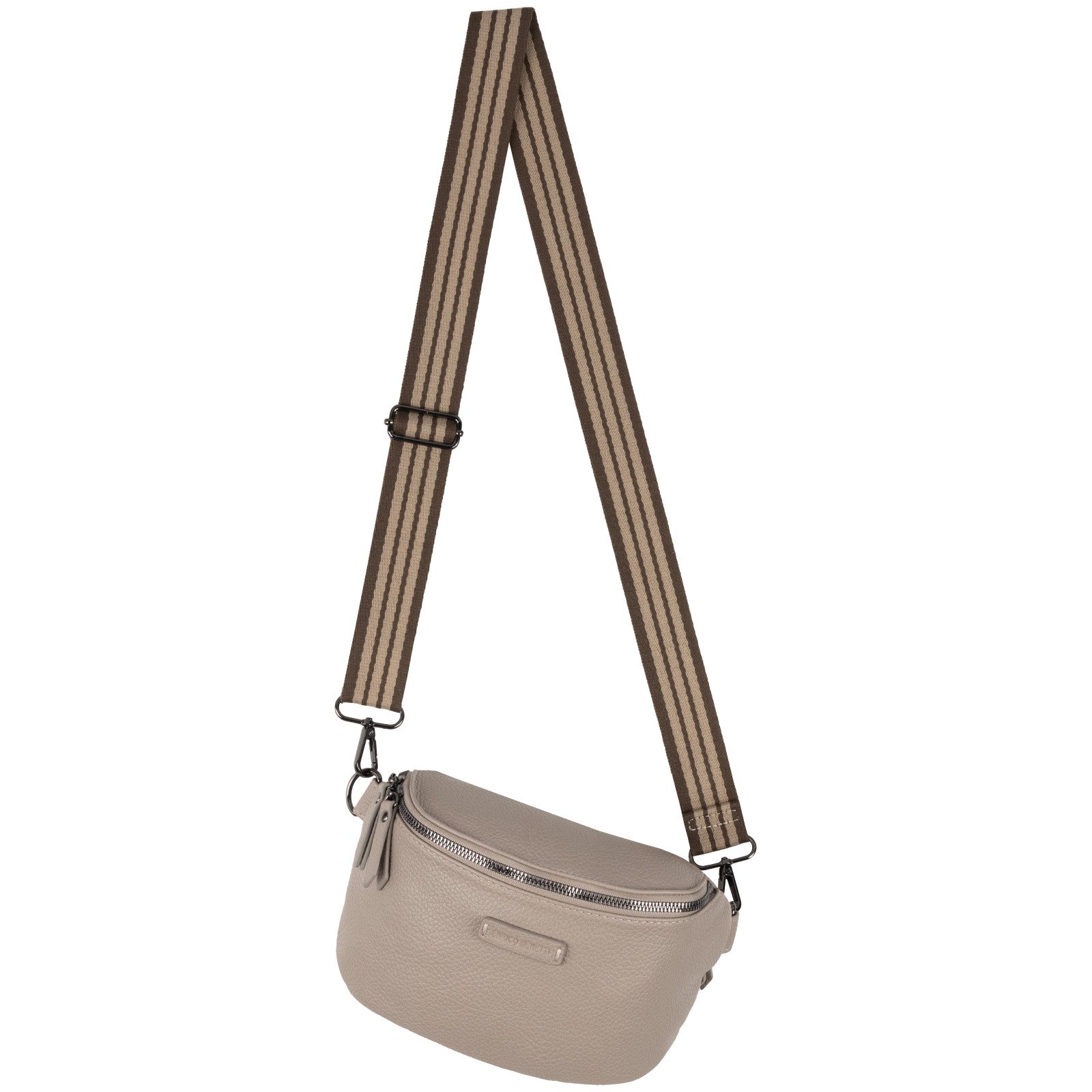 Enrico Benetti Gürteltasche Bauchtasche Umhängetasche Crossbody-Bag Kunstleder Italy-Design, als Schultertasche, CrossOver, Umhängetasche tragbar