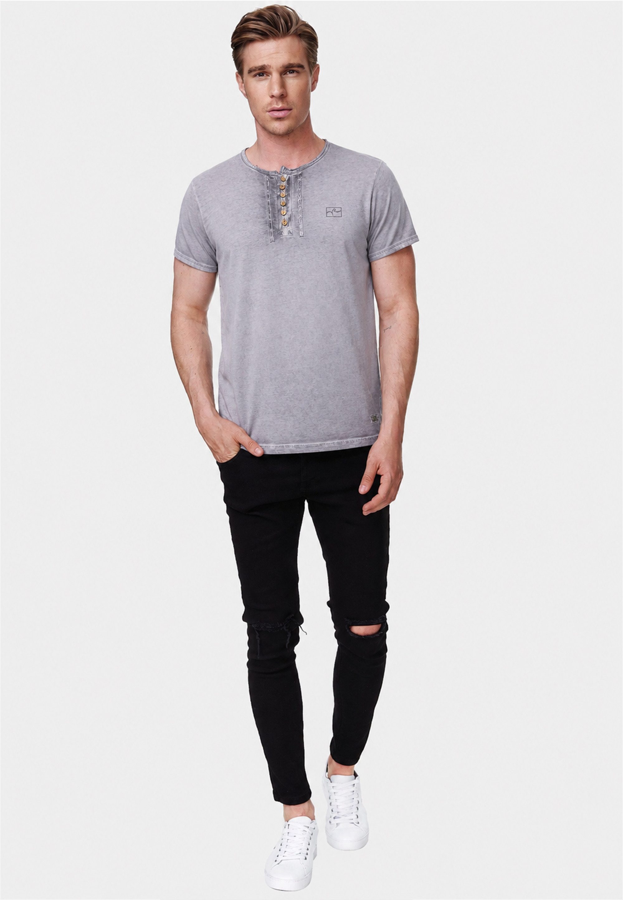 Rusty Neal T-Shirt Basic im tollen Vintage-Look
