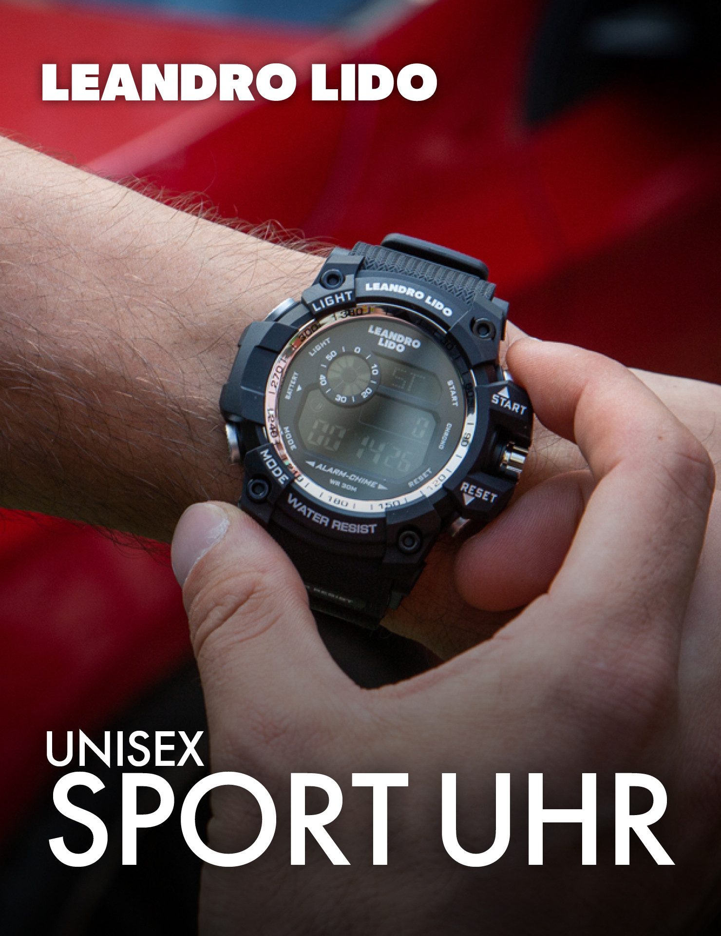LEANDRO LIDO Sportuhr Unisex Sport Uhr, günstig online kaufen