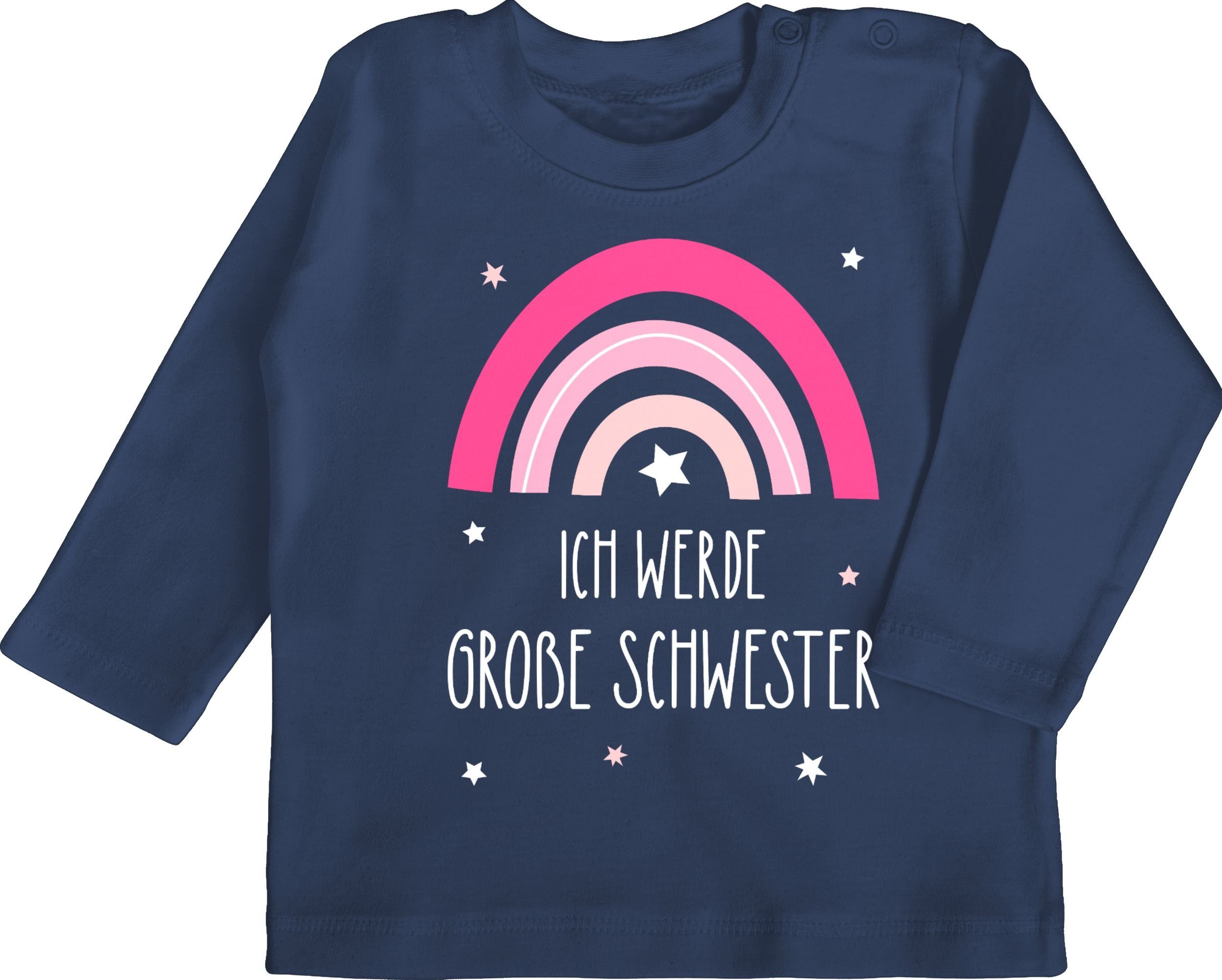 T-Shirt Ich werde große Schwester - Regenbogen - grosse Schwester