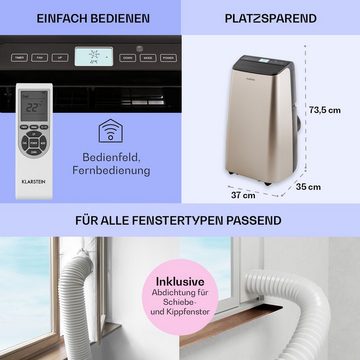 Klarstein Klimagerät Metrobreeze 9 Paris, Klimagerät mobil Air Conditioner Kühlgerät Luftkühler