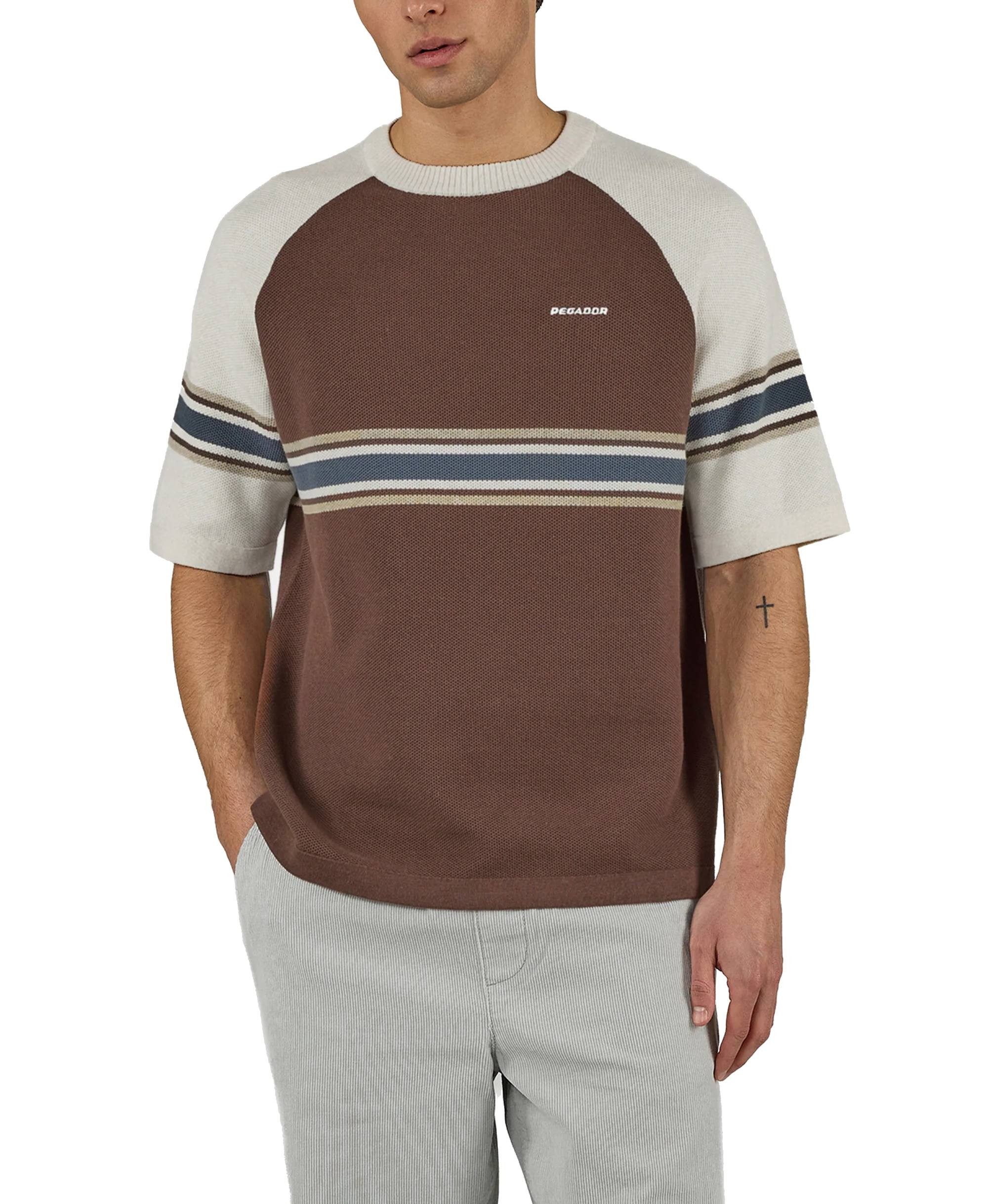 PEGADOR Kurzarmpullover T-Shirt Pegador Eger Pique Knit Raglan