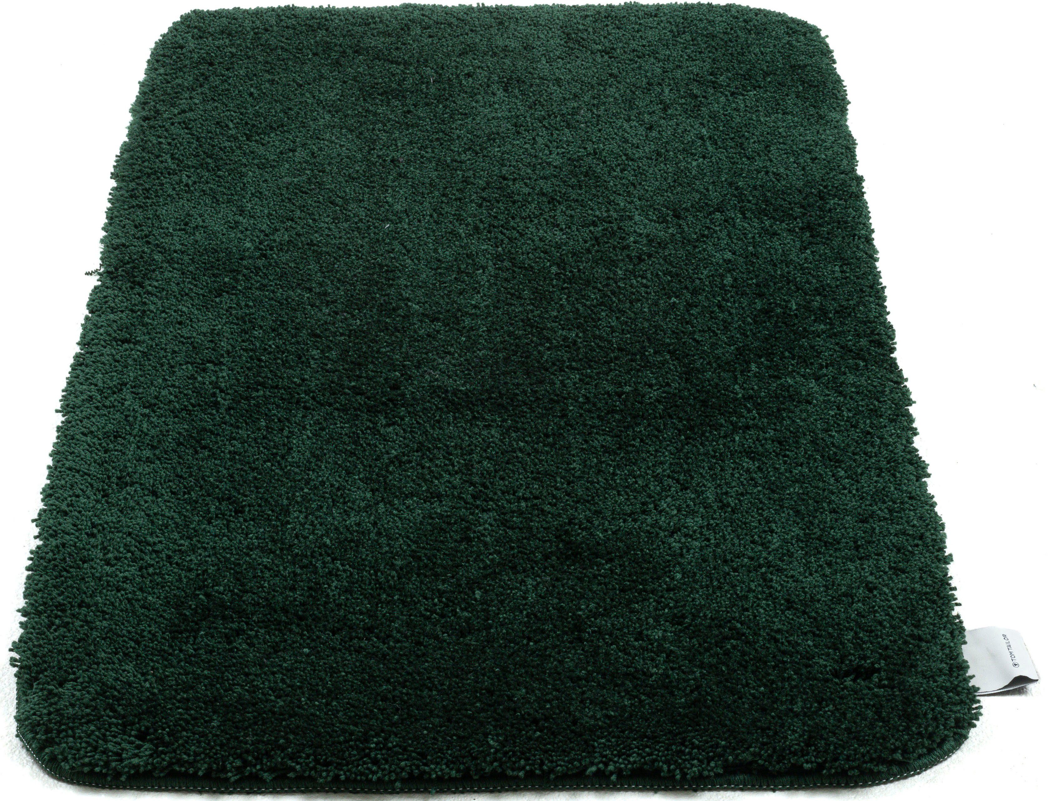 TOM TAILOR HOME Badematte Cozy Bath UNI, Badvorleger, Badezimmer Teppich, Höhe 27 mm, rutschhemmend beschichtet, fußbodenheizungsgeeignet, Polyester, rechteckig, Badteppich, Uni Farben, rechteckig, in rund & oval erhältlich
